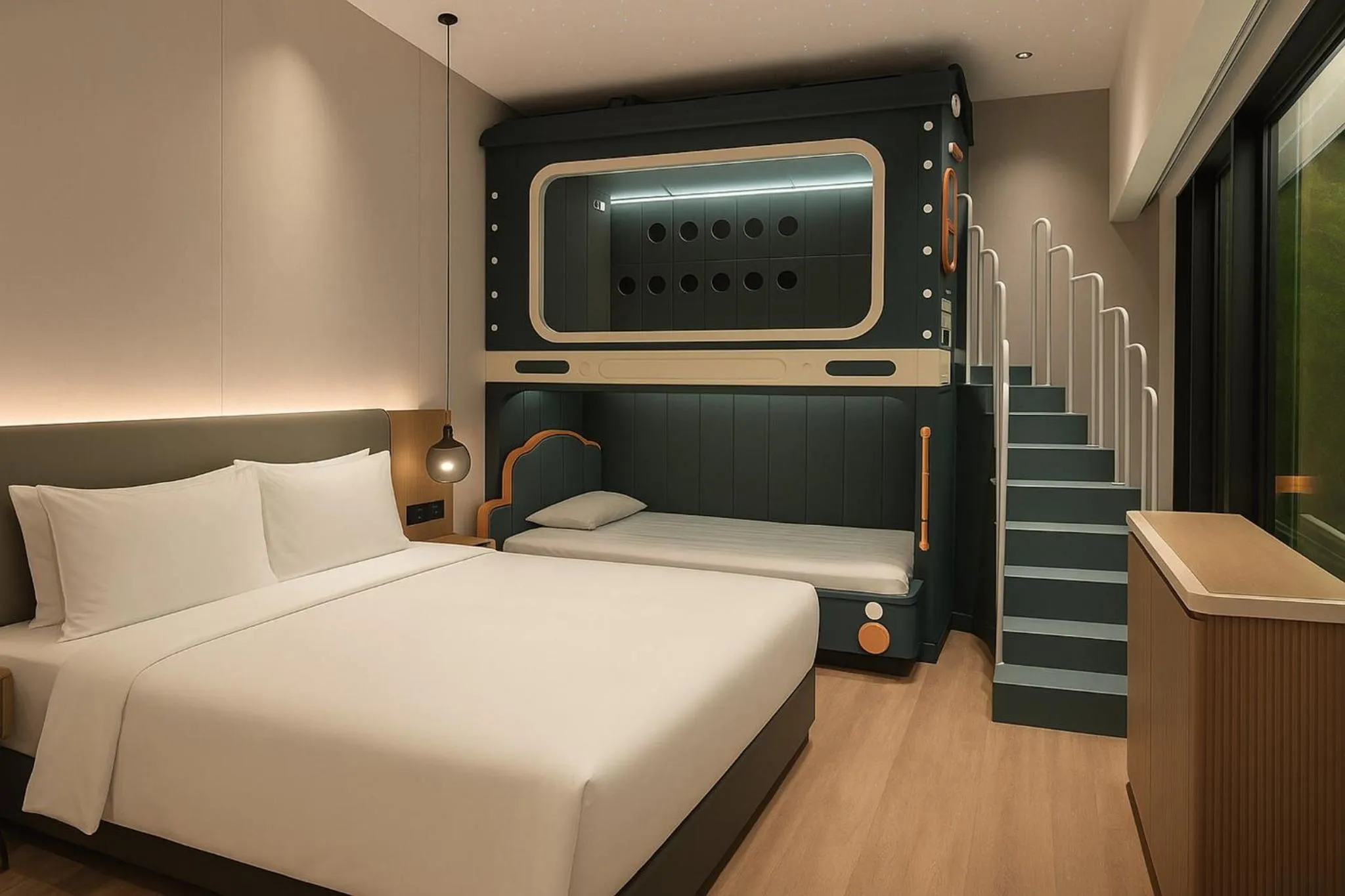 Photo of the whole room, Bed in Holiday Inn Express Shanghai on The Bund by IHG