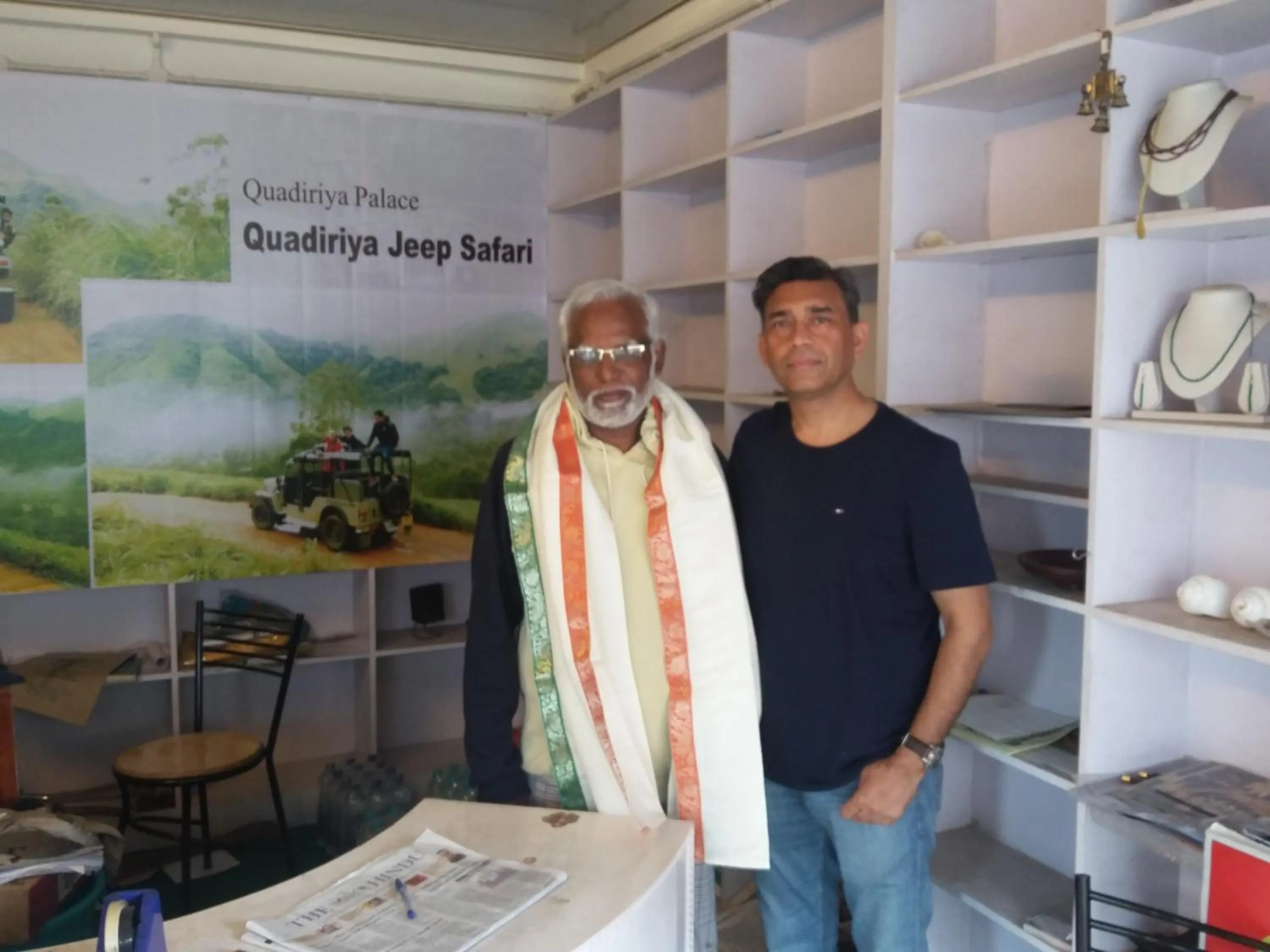 group of guests in Quadriya Palace