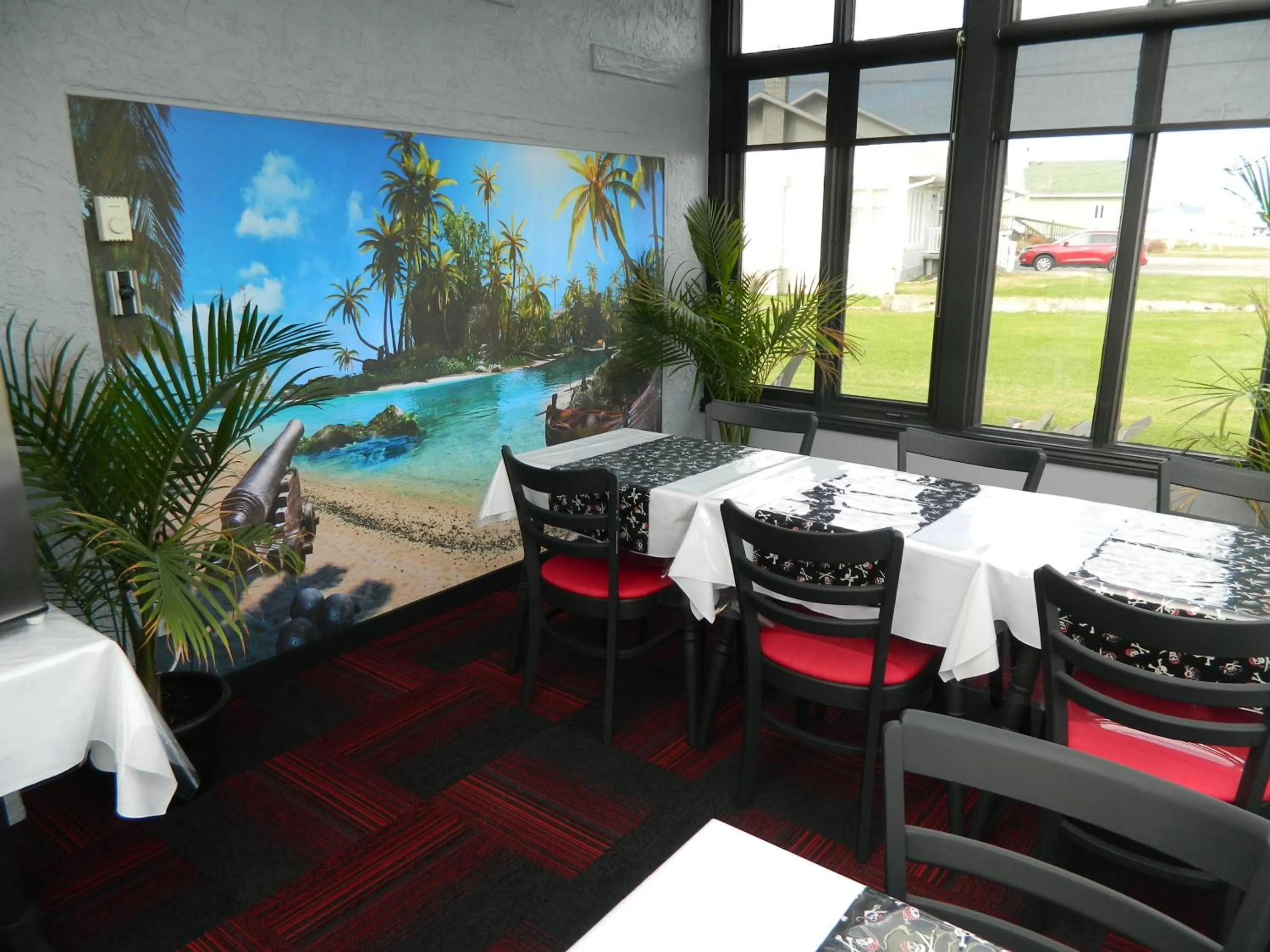 Continental breakfast in Le Pirate Motel et Camping