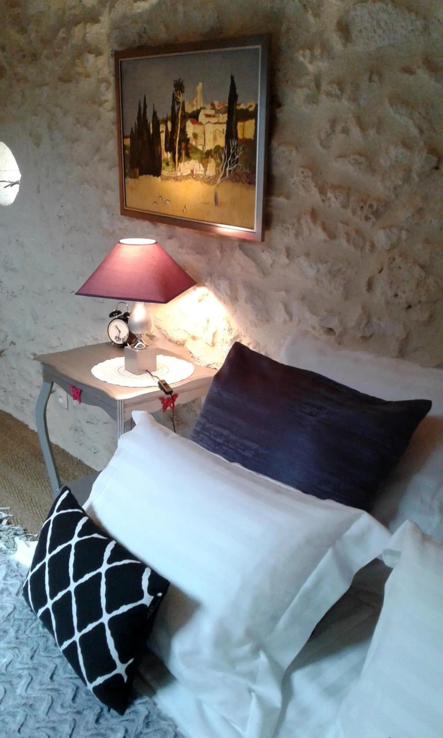 Decorative detail, Bed in Le Colombier