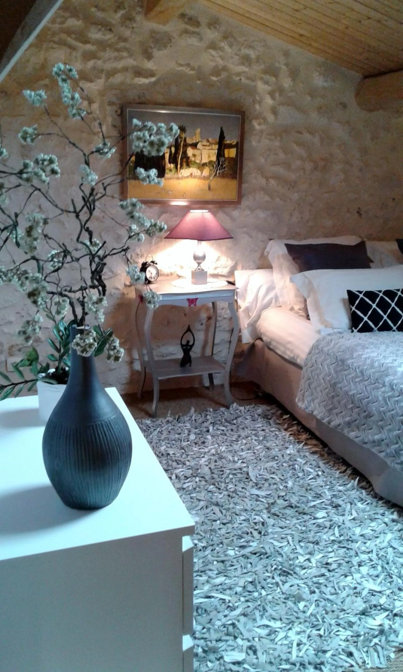 Decorative detail, Bed in Le Colombier