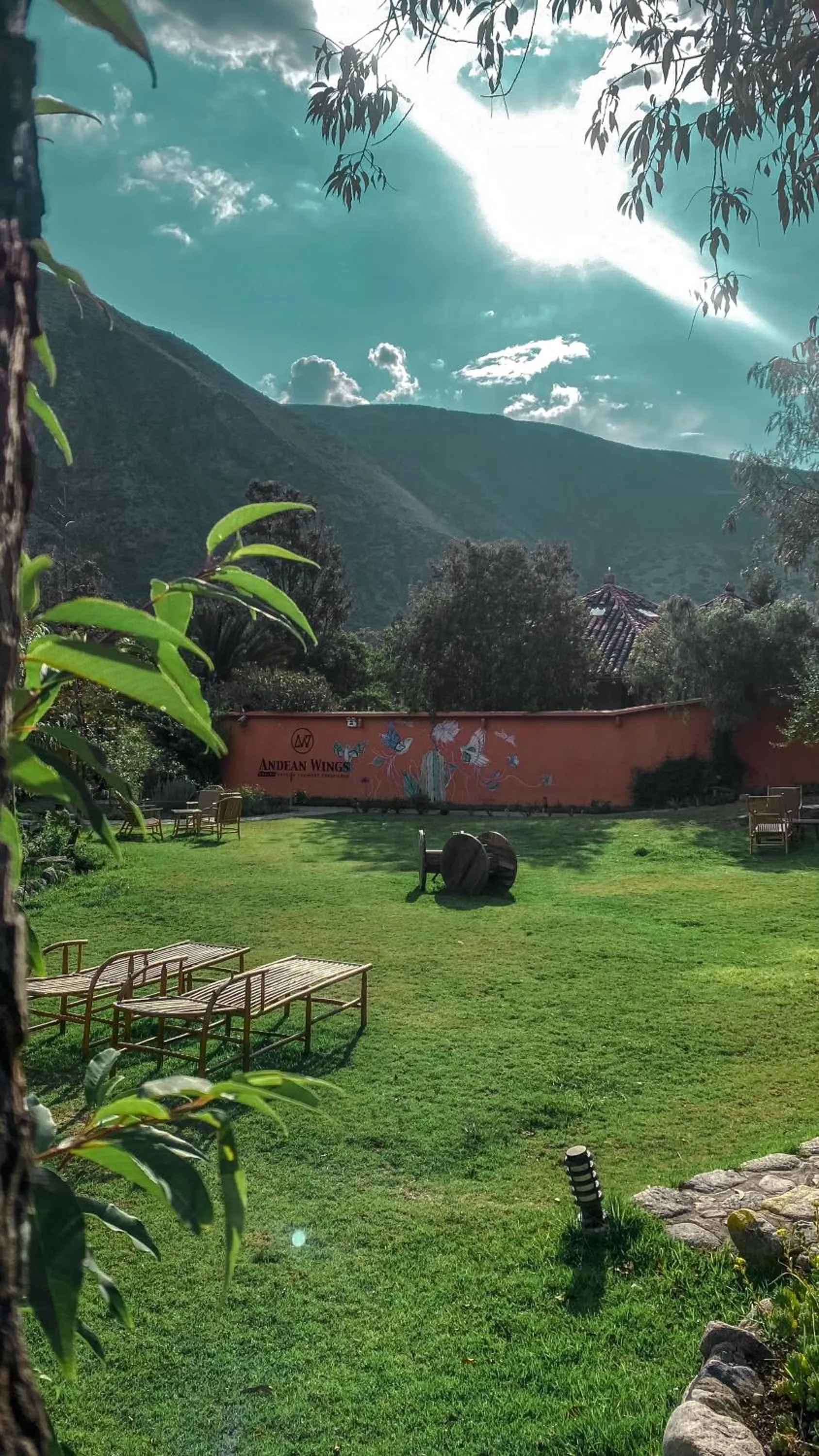 Garden view in Andean Wings Valley