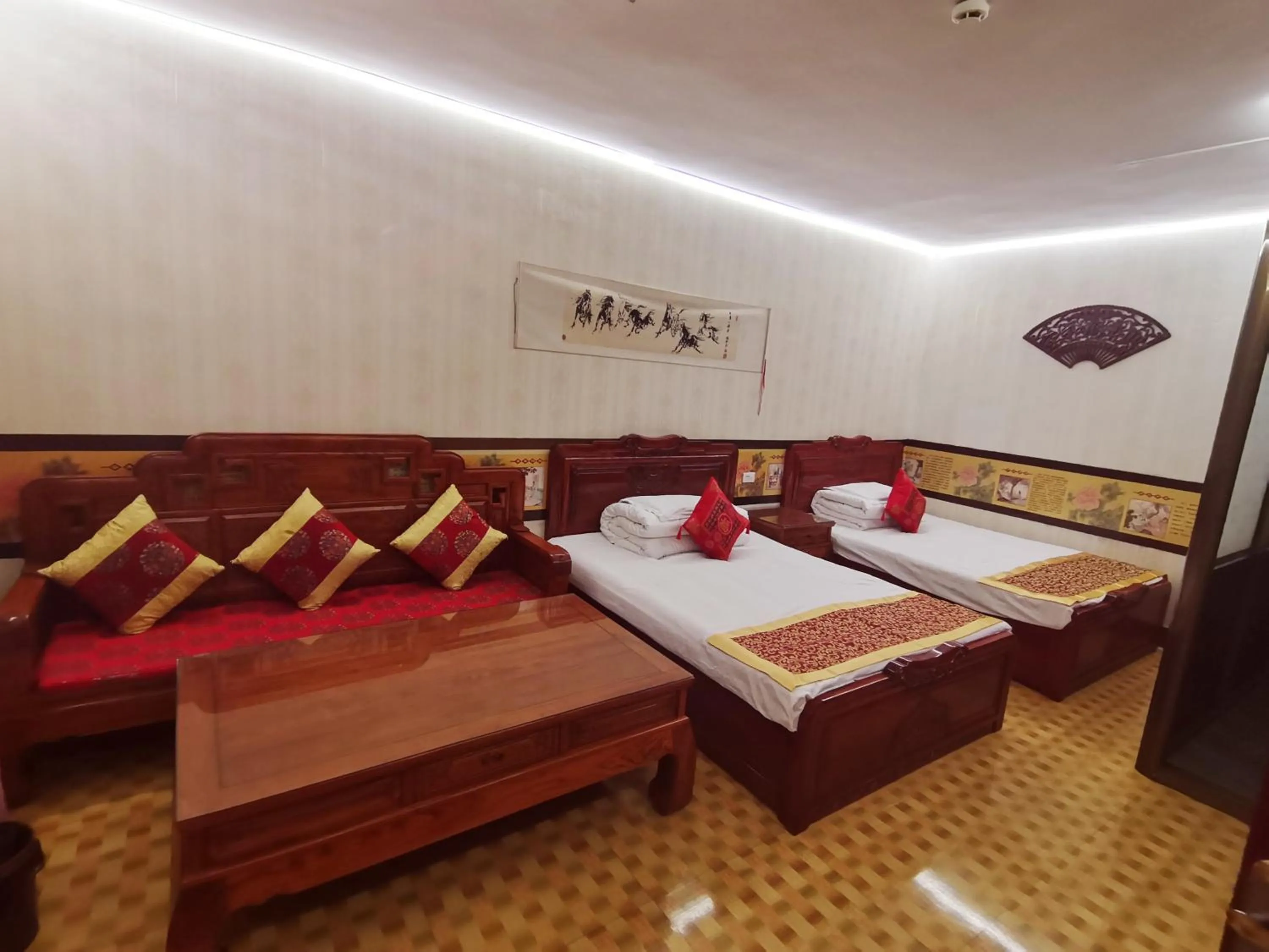 Bed in Pingyao Yan Family Homestay