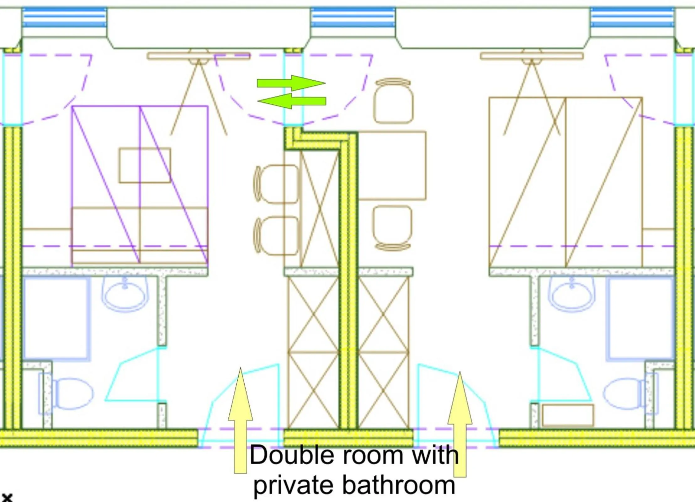 Floor plan in Hotel Pri mostu