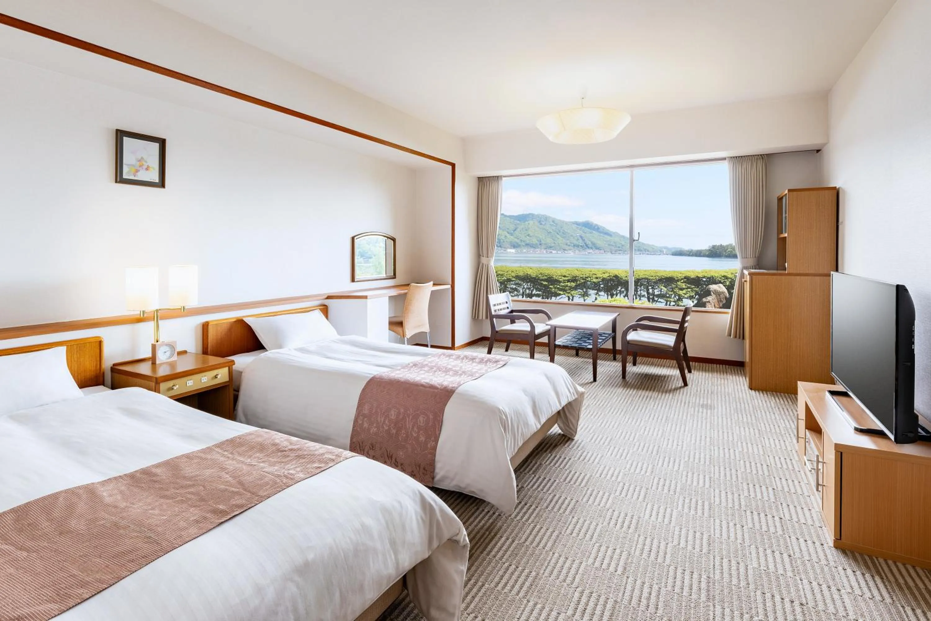 Photo of the whole room, Bed in Amano Hashidate Hotel