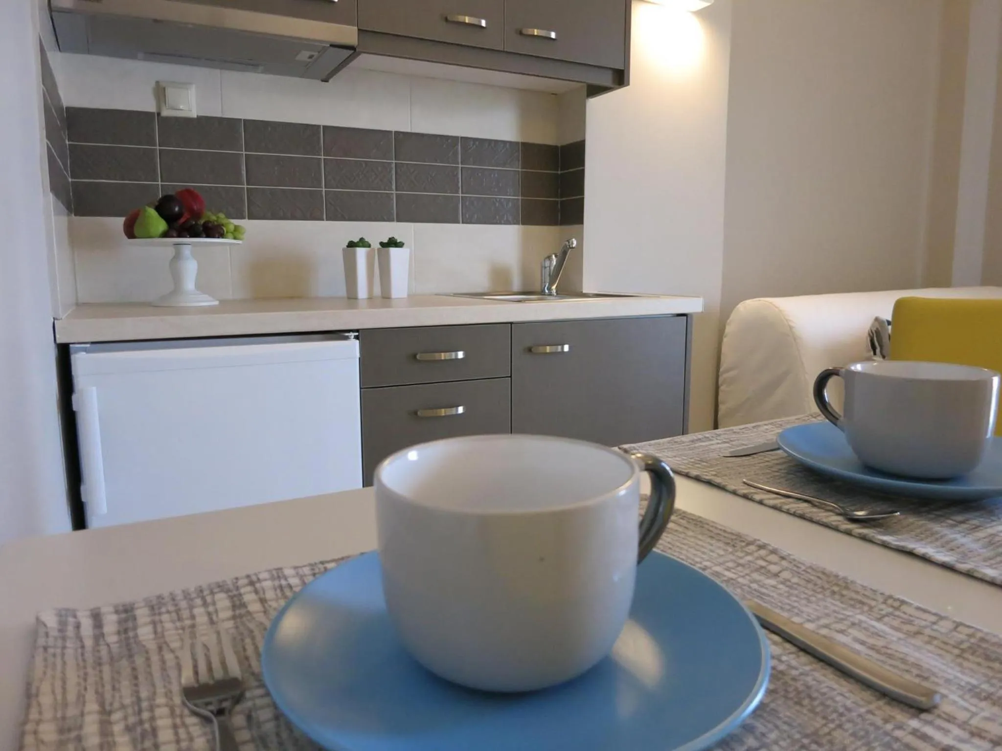 Kitchen or kitchenette in Pantheon Aparthotel