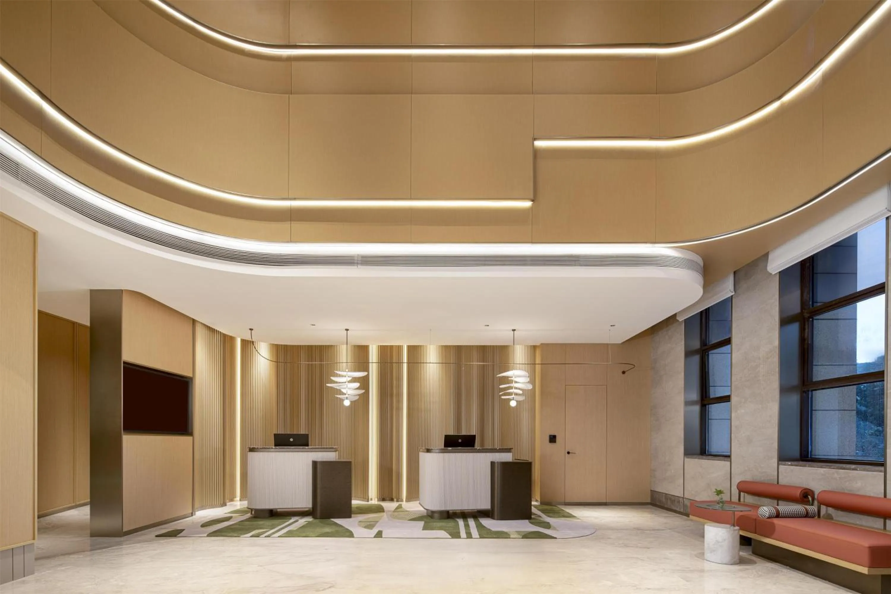 Lobby or reception in Hilton Garden Inn Linyi Shangcheng