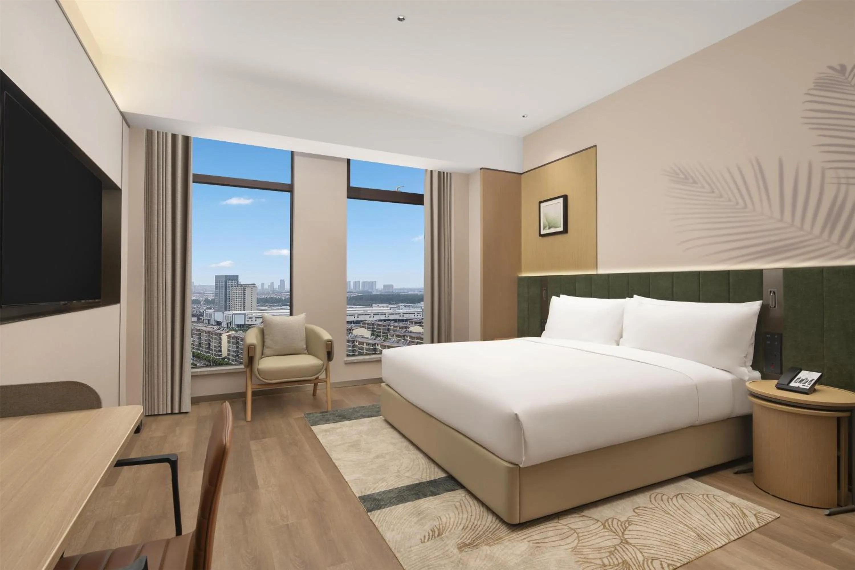 Photo of the whole room, Bed in Hilton Garden Inn Linyi Shangcheng