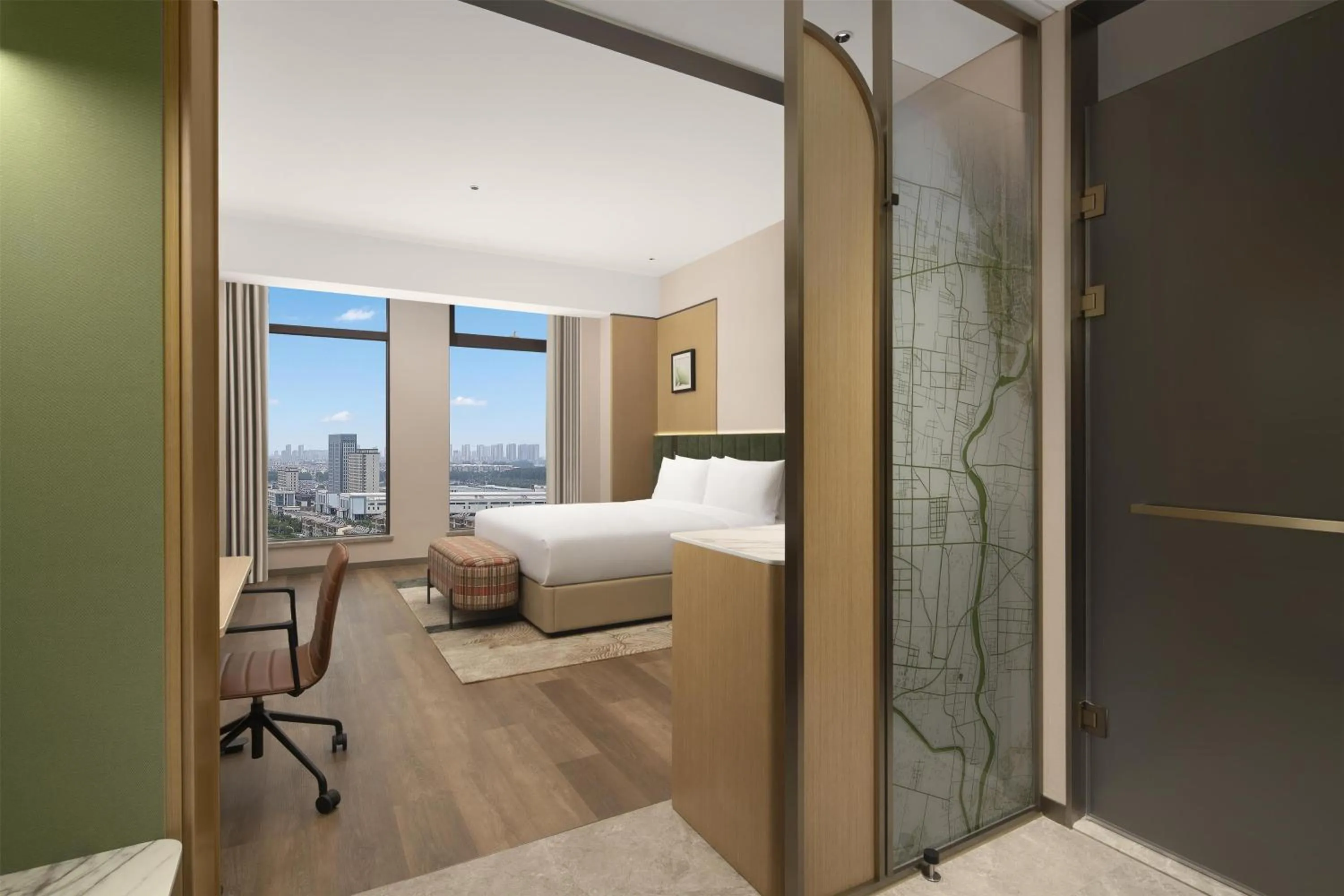 Photo of the whole room, Bed in Hilton Garden Inn Linyi Shangcheng