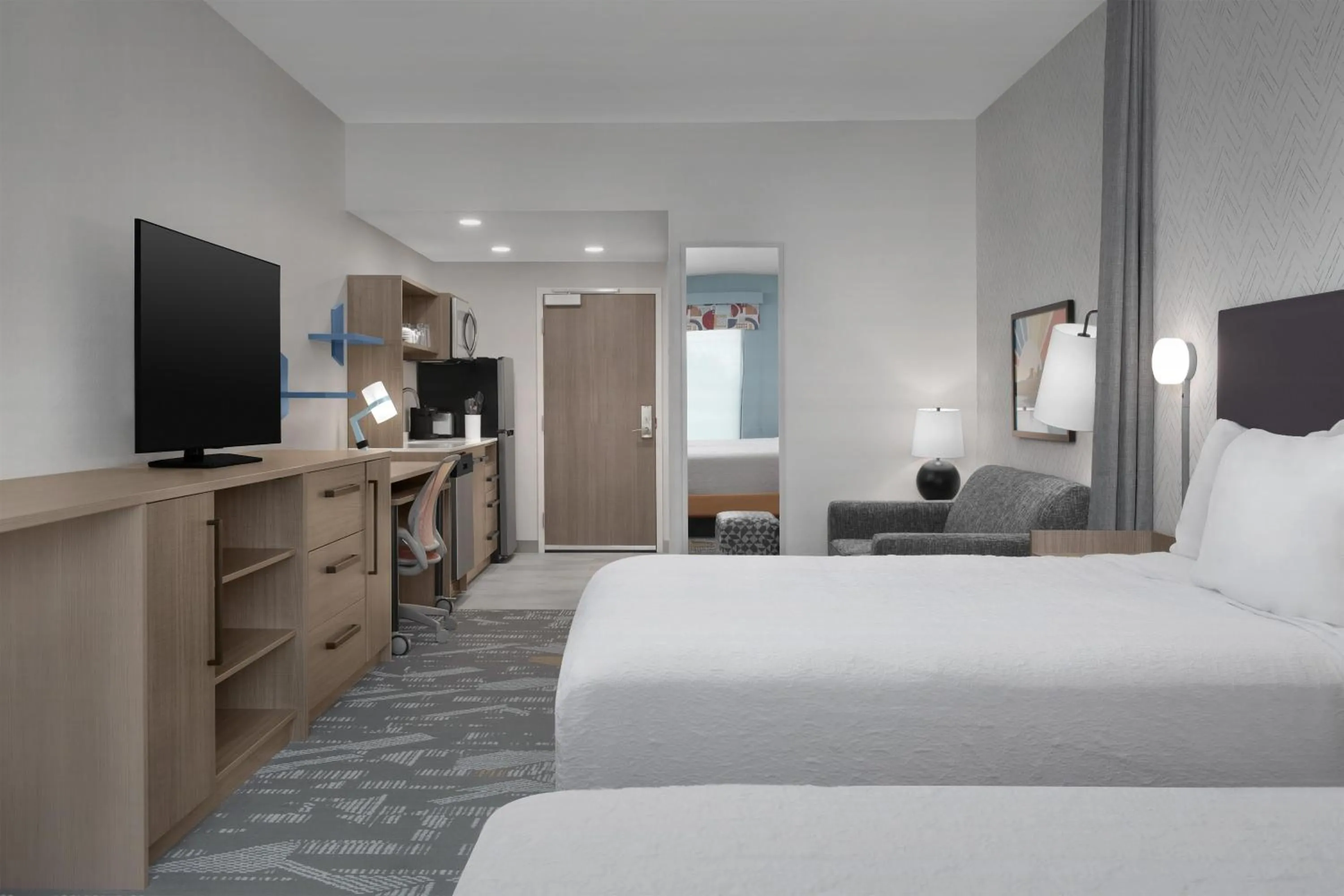 Bed in Home2 Suites By Hilton Syracuse Liverpool Airport Area