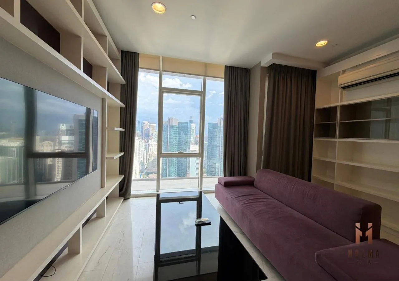 Seating area, Bed in The Platinum KLCC by Holma