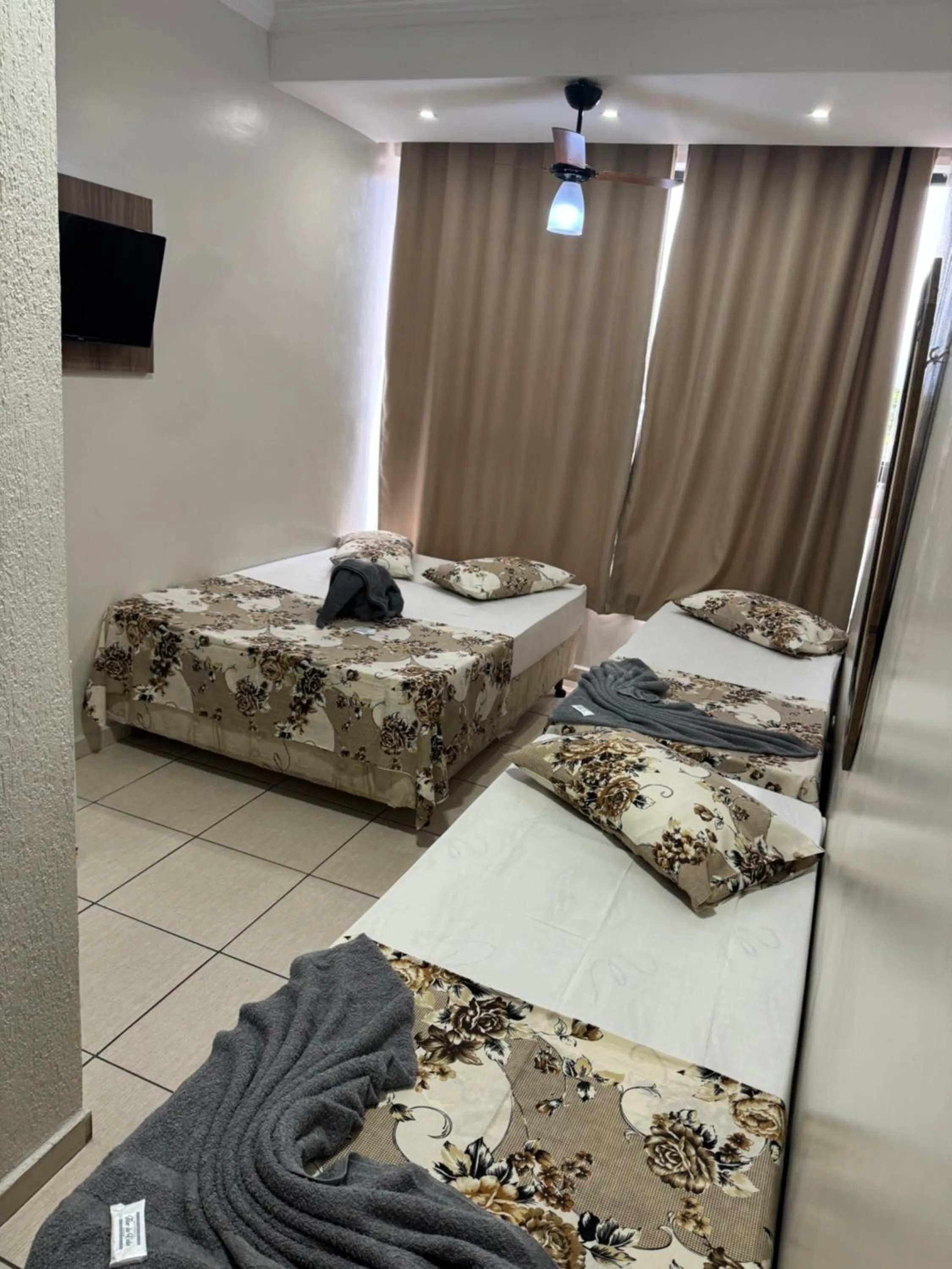 TV and multimedia, Bed in Pousada Rabake