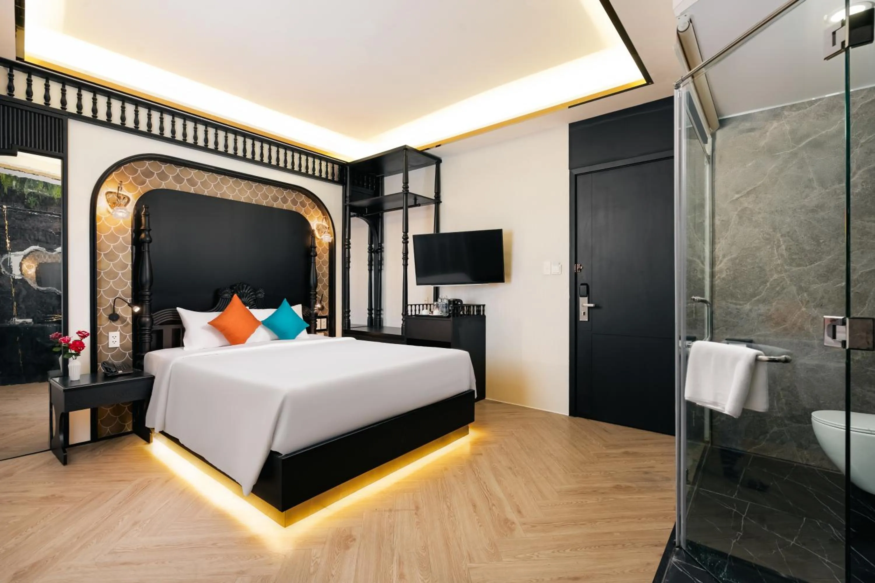 Bedroom, Bed in G8 Riverside Hotel Saigon