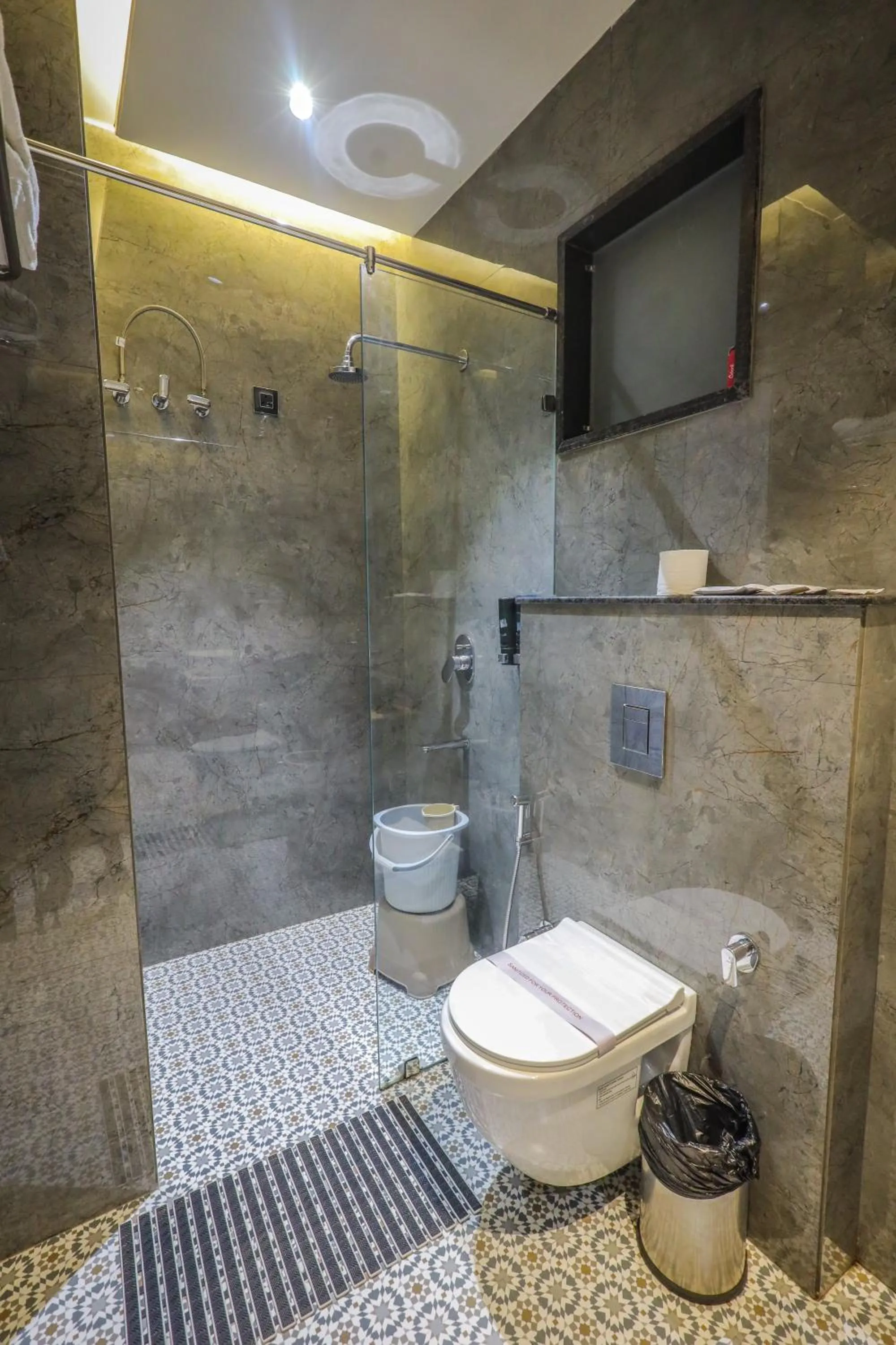 Bathroom in Shri Damodar Dham