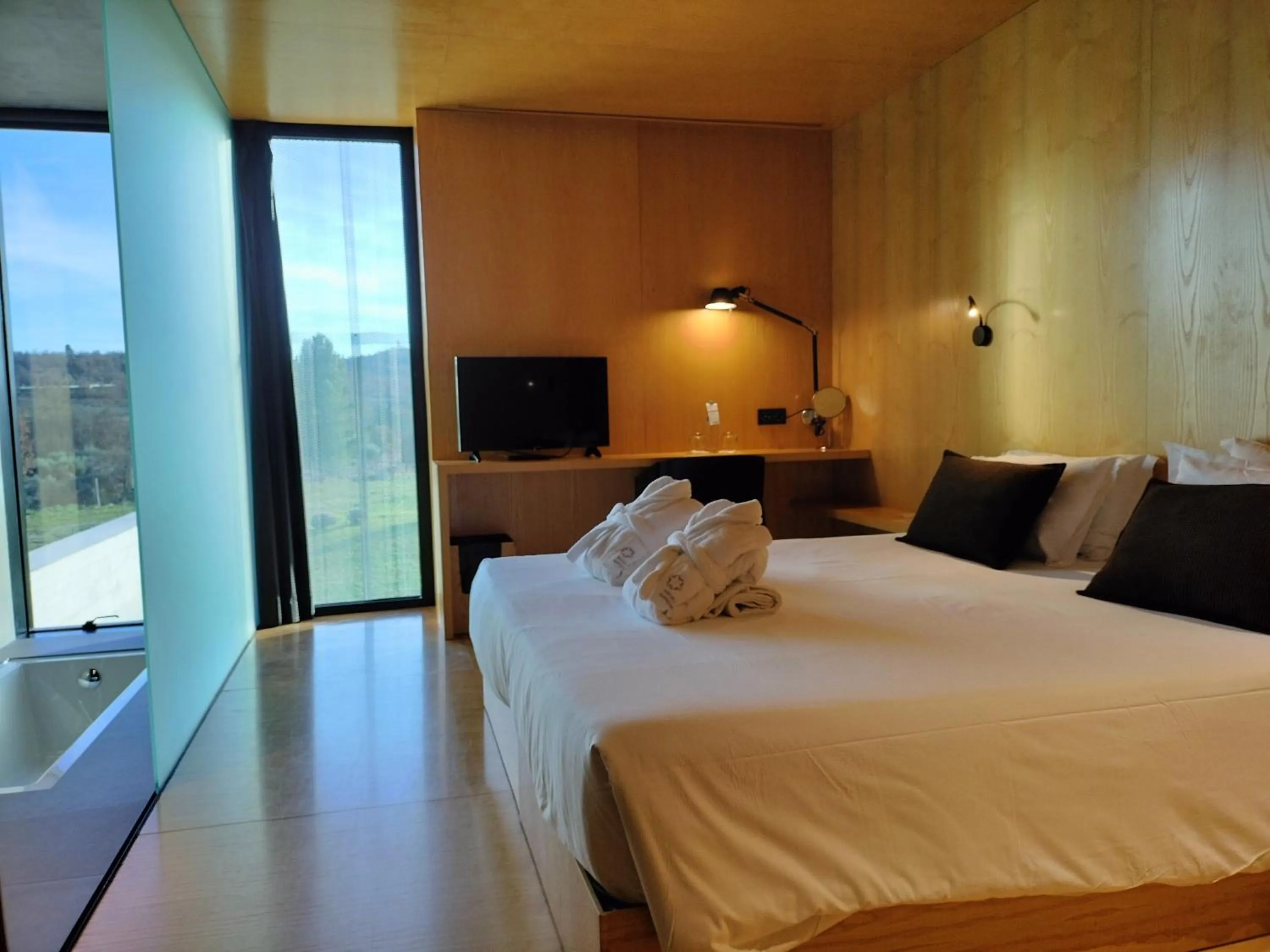 Bed in Cró Hotel Rural