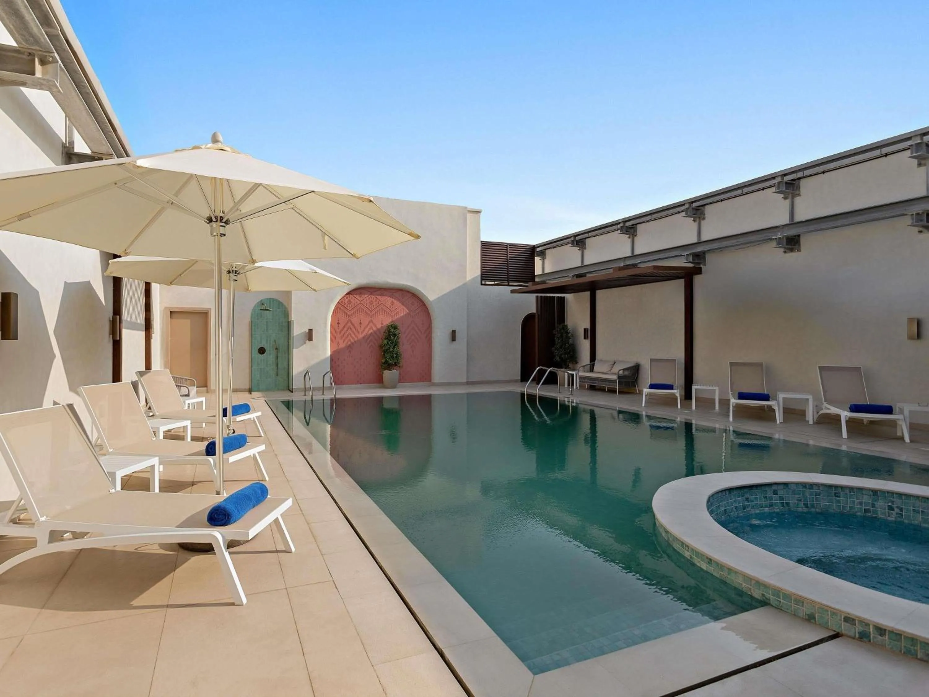 Pool view in Mercure Abu Dhabi Downtown