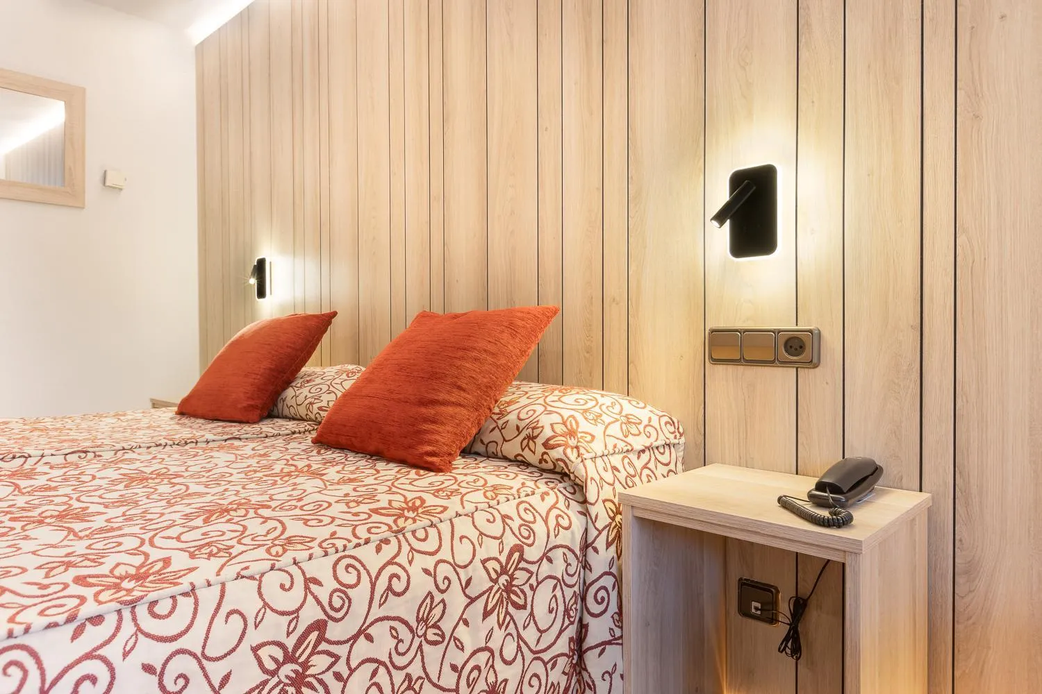 Bed in Hotel Eth Solan & SPA