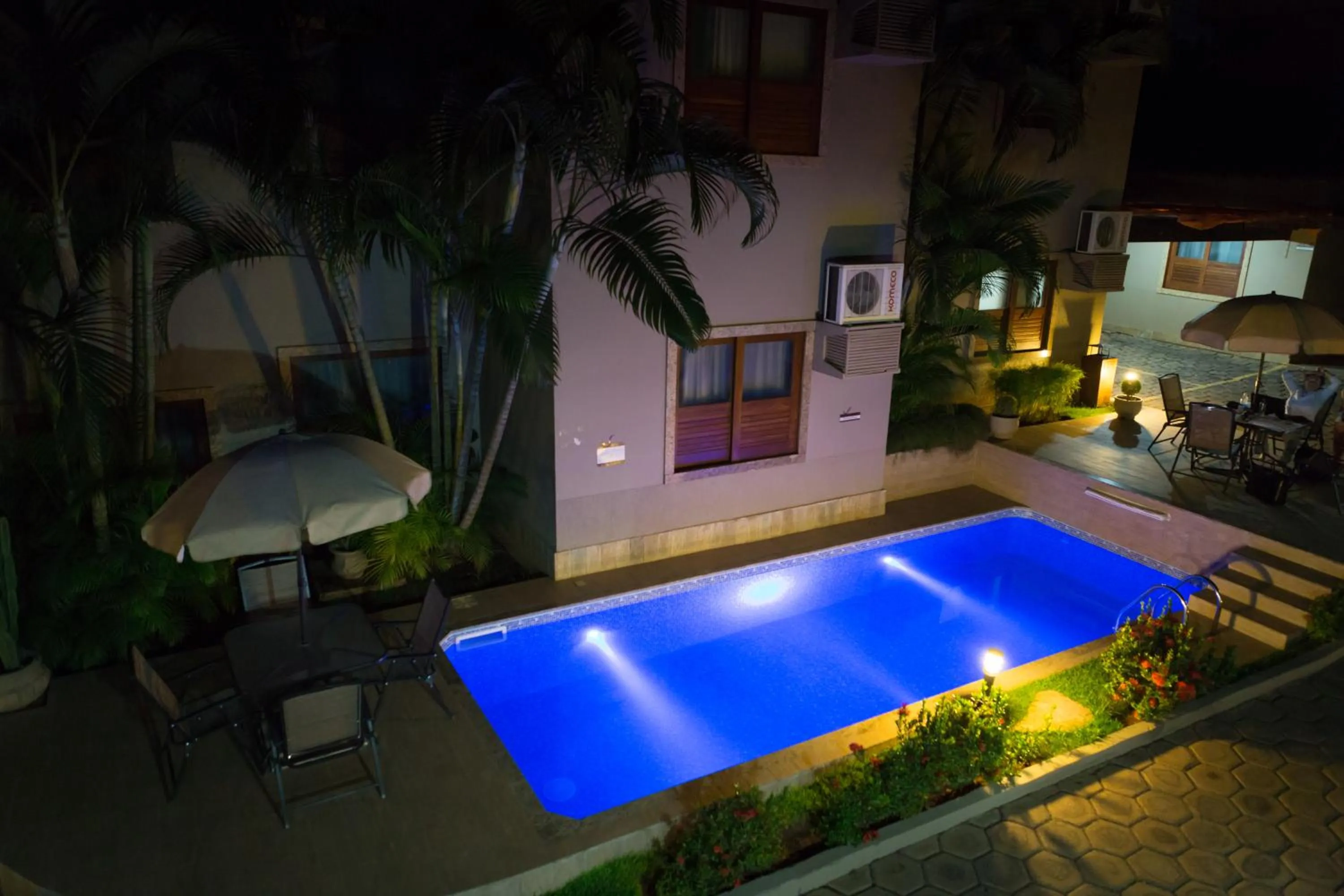Pool view in Hotel Vila Serrana