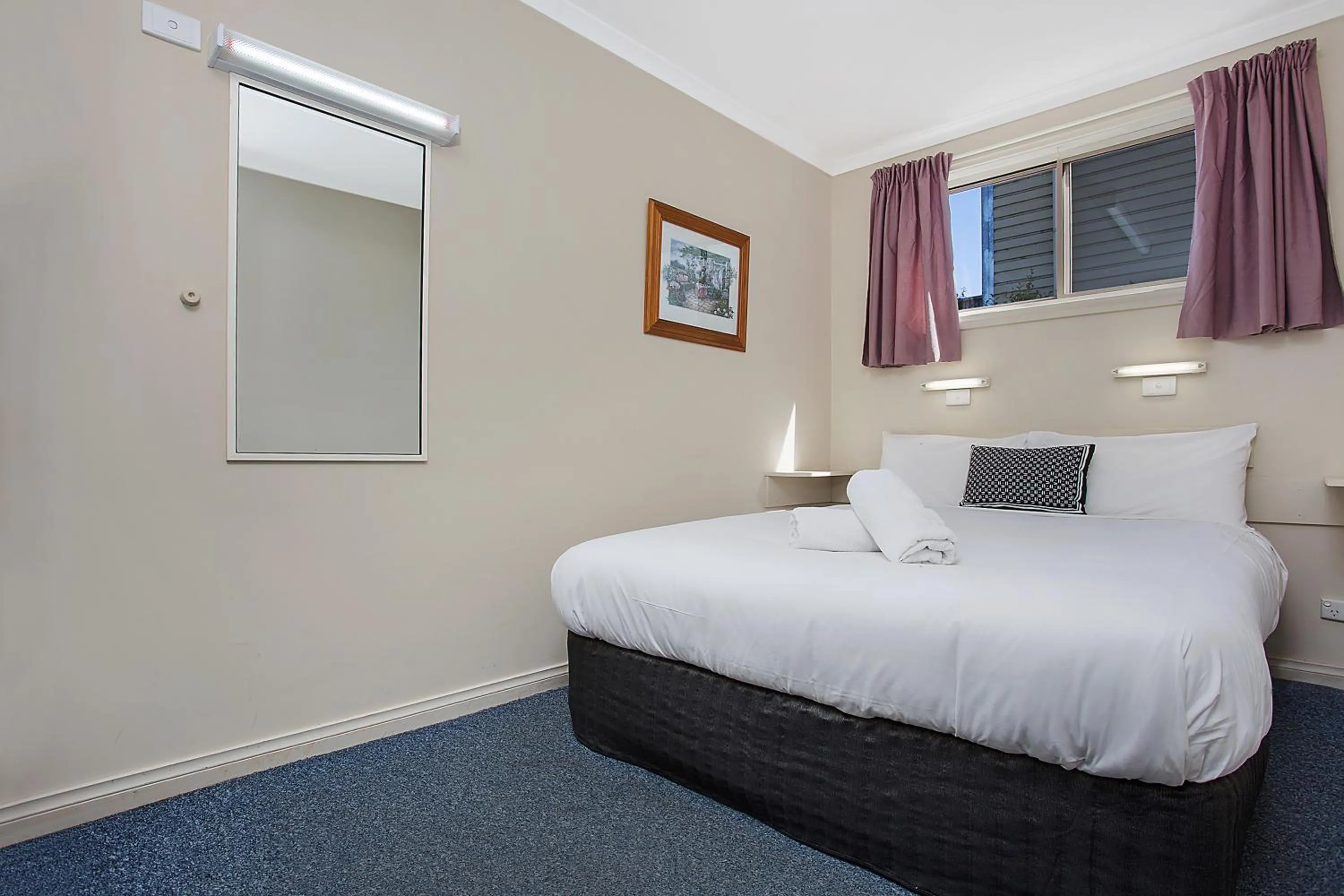 Bed in Hamilton Caravan Park