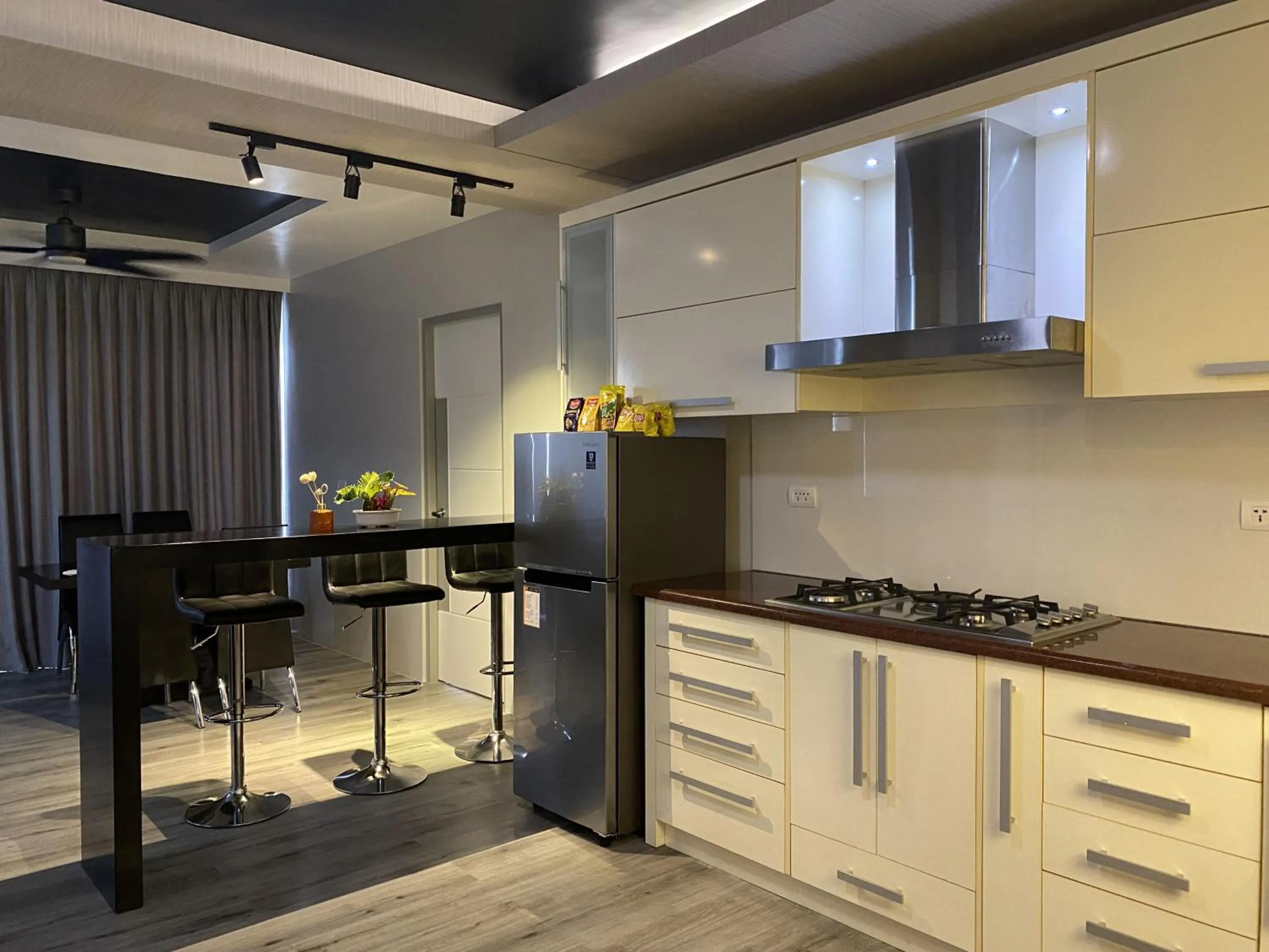 kitchen in Lalaguna Villas Luxury Dive Resort and Spa