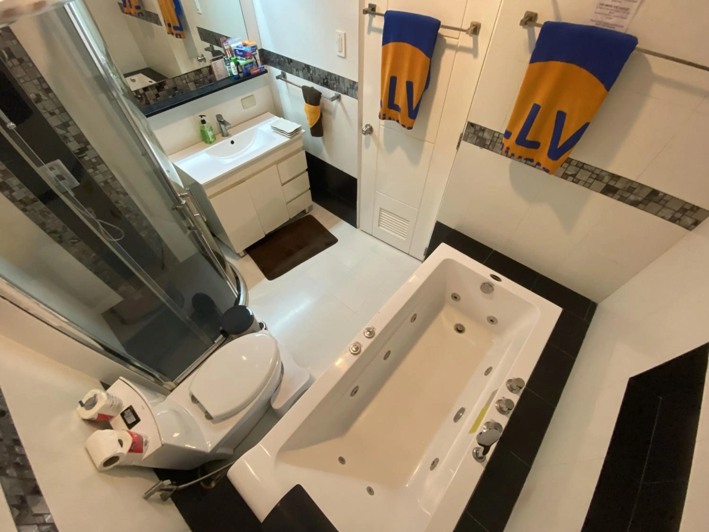 Bathroom in Lalaguna Villas Luxury Dive Resort and Spa