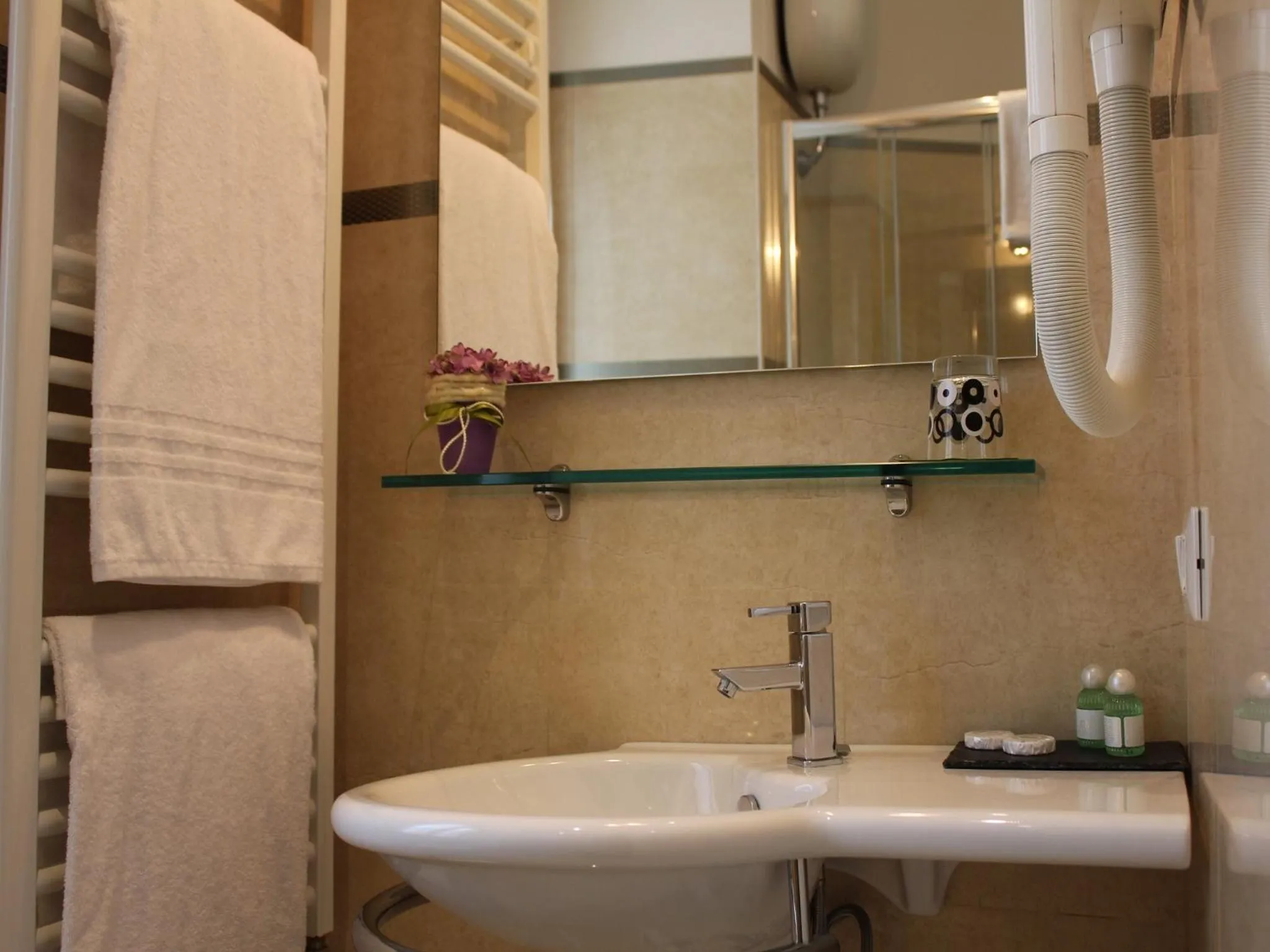 Bathroom in Candia Inn Vatican