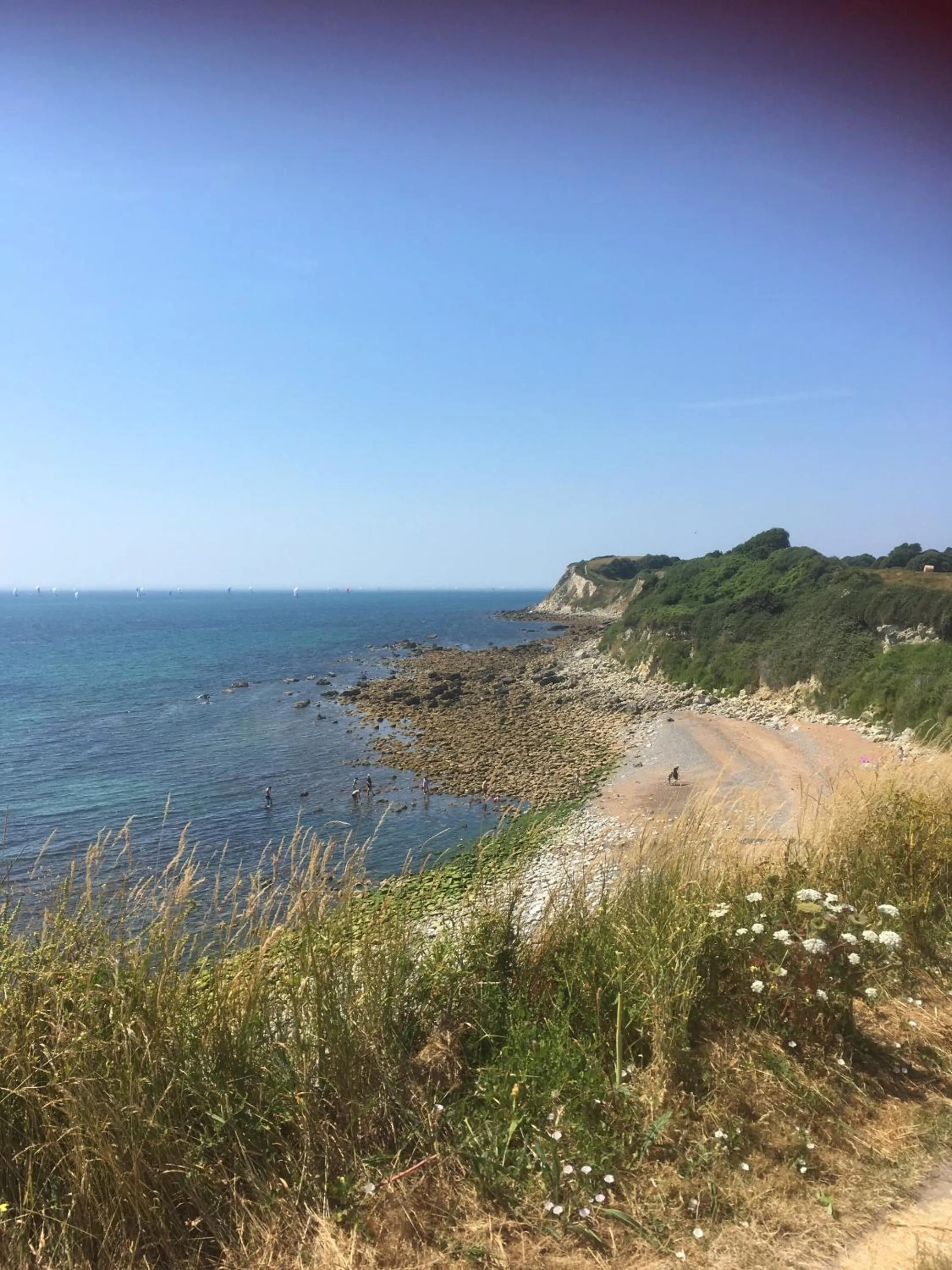 Beach in Lisle Combe