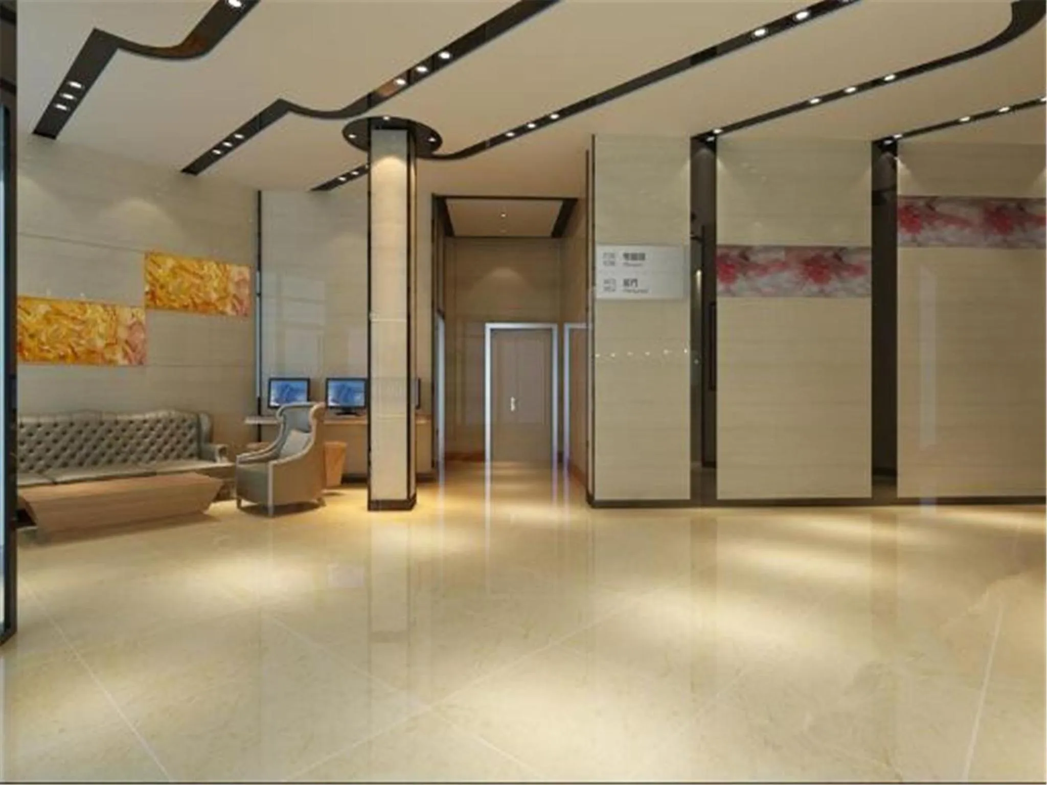 Lobby or reception in Lavande Hotel Beijing Tongzhou Guoyuan