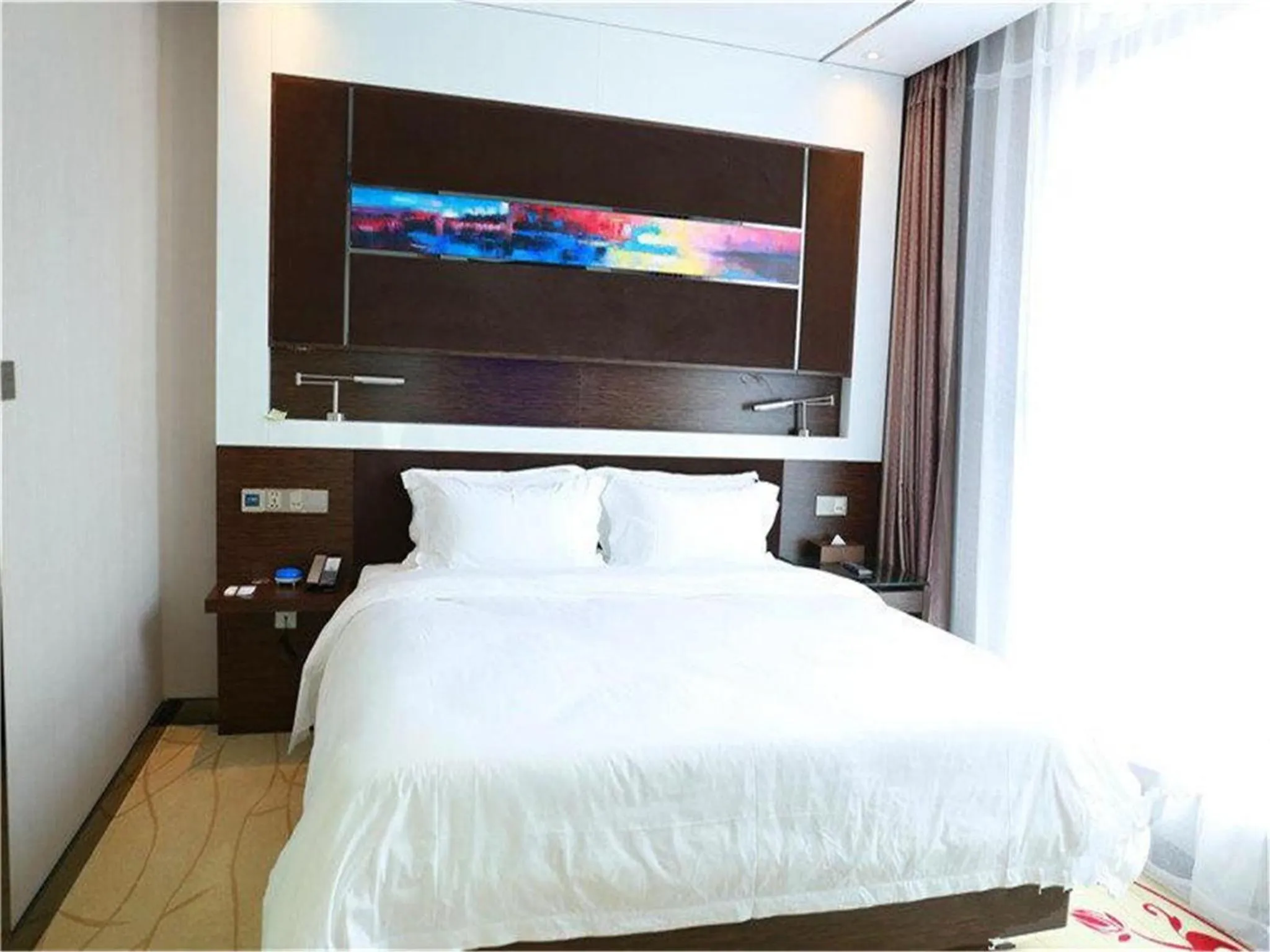 Bed in Lavande Hotel Beijing Tongzhou Guoyuan