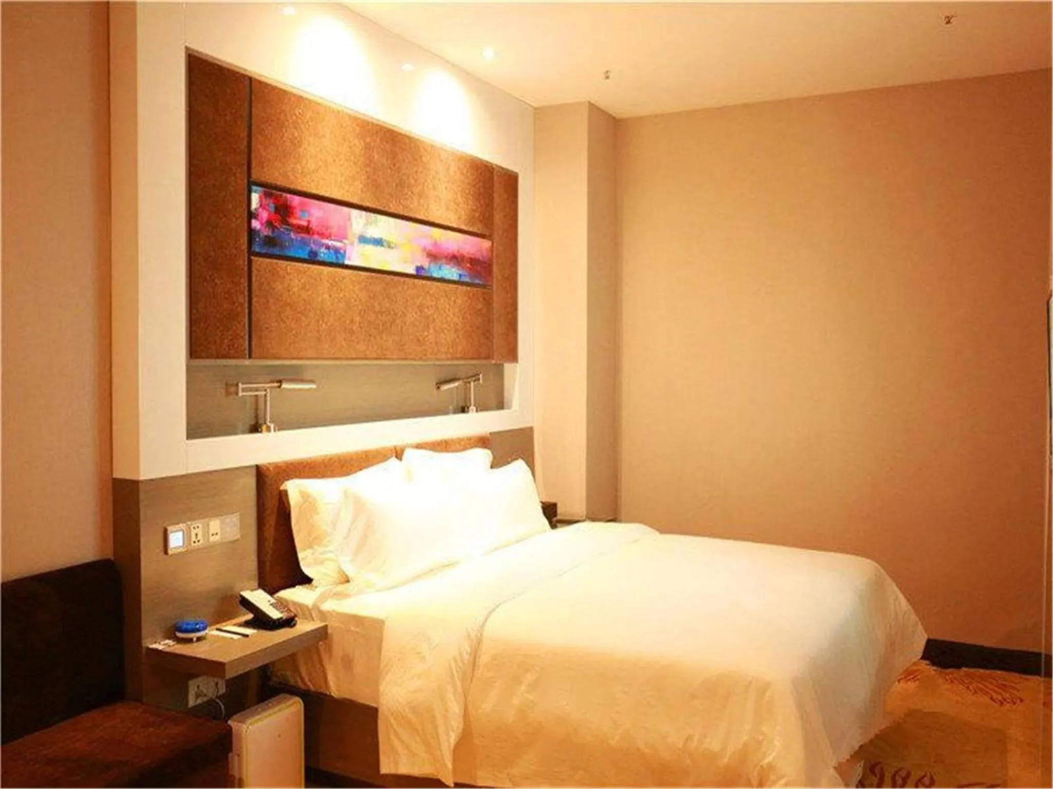 Bed in Lavande Hotel Beijing Tongzhou Guoyuan