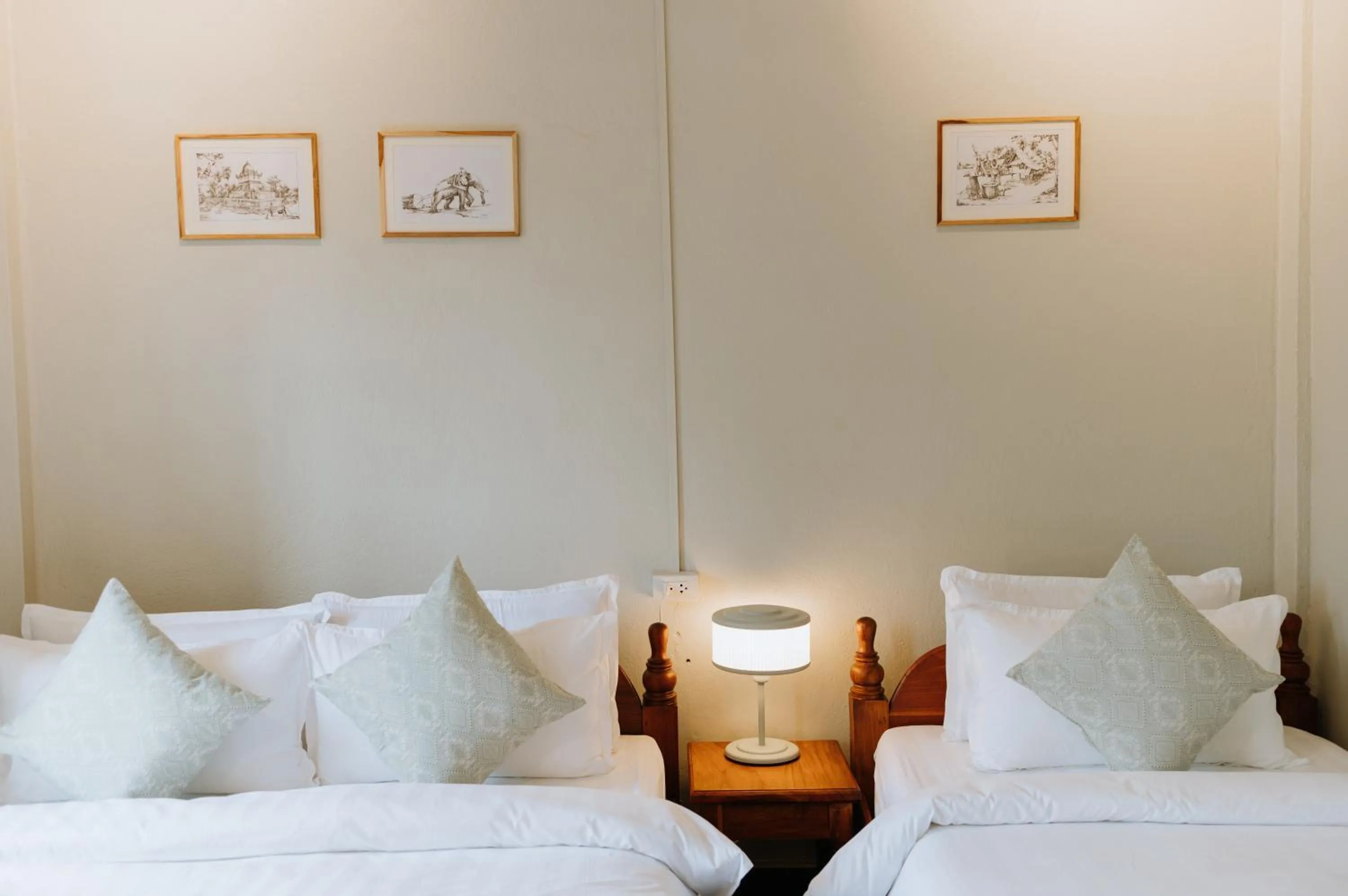 Bed in SamaiLaos Residence