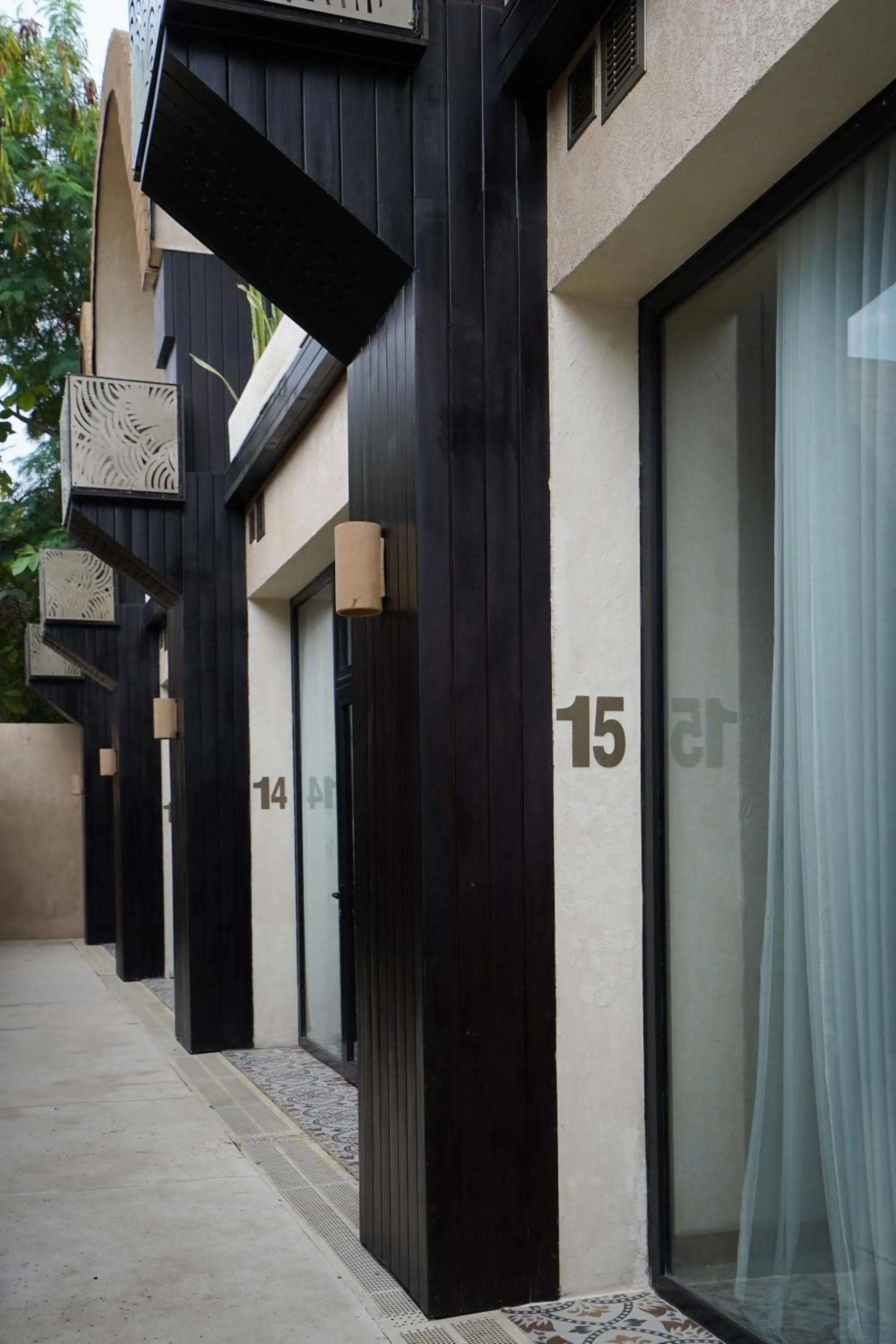 Quiet street view in Sunny Samudra Boutique hotel Uluwatu