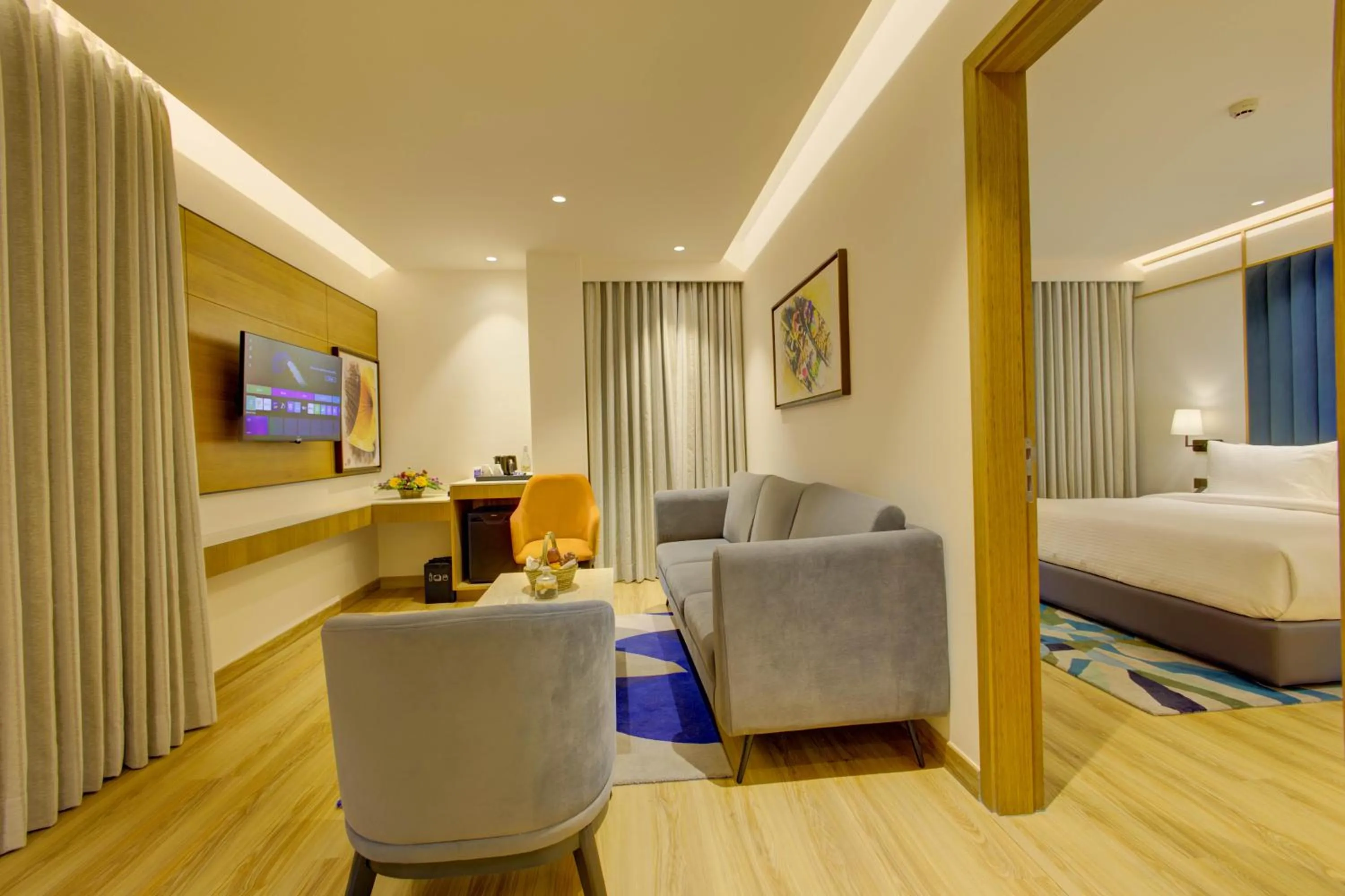 Living room, Bed in Cygnett Inn