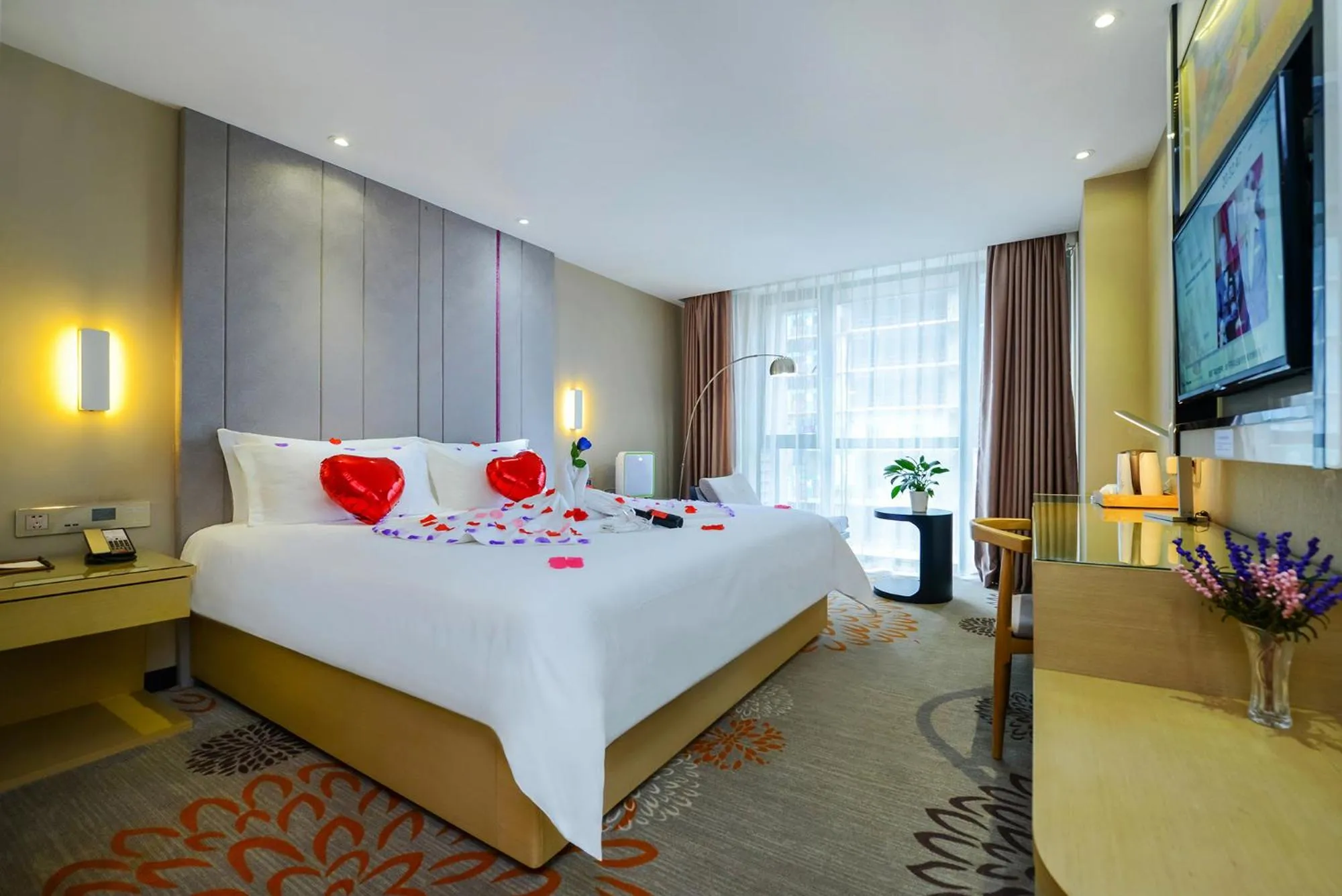 Bed in Lavande Hotel Chongqing Guanyin Bridge Pedestrian Street