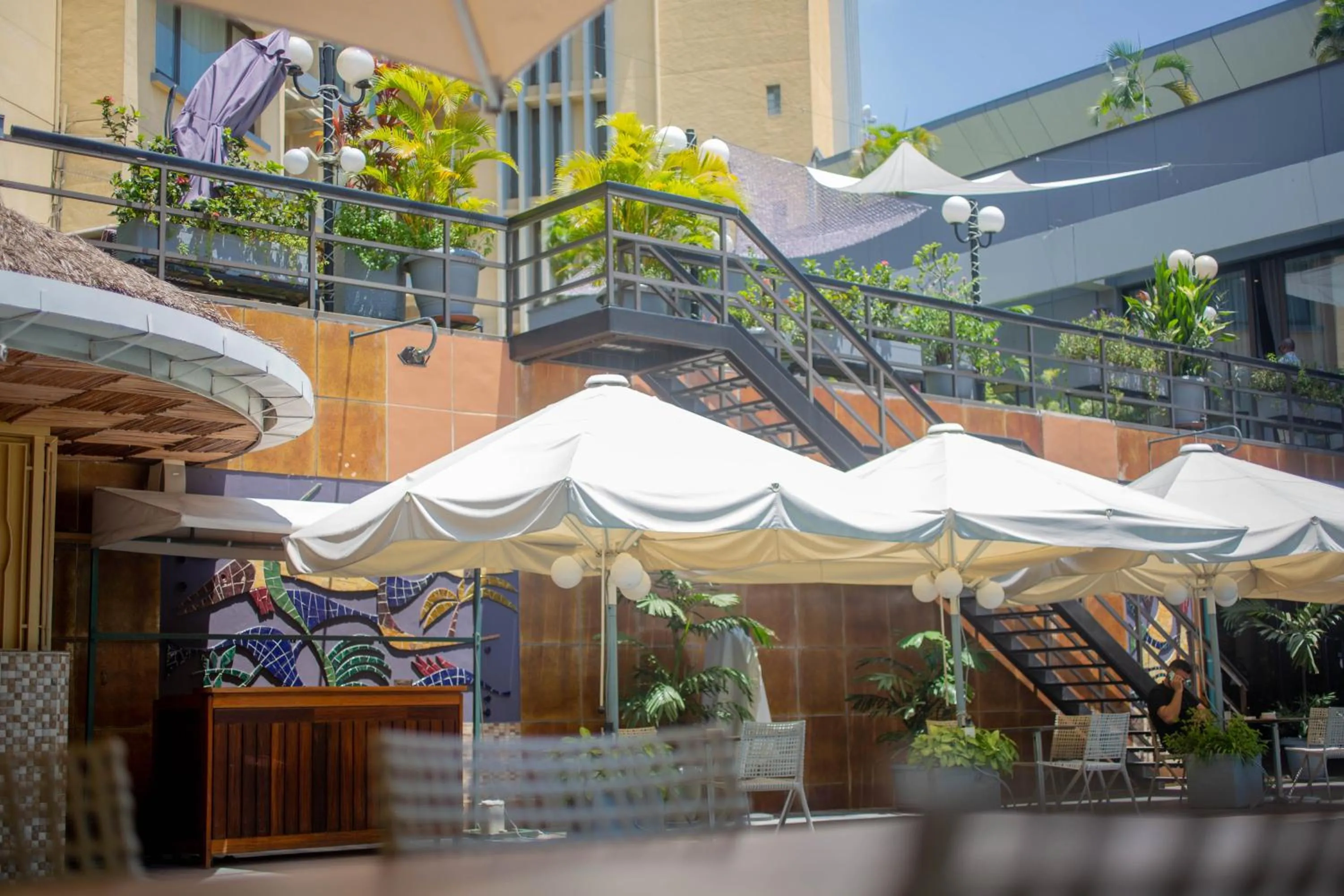 Patio in Hotel Memling