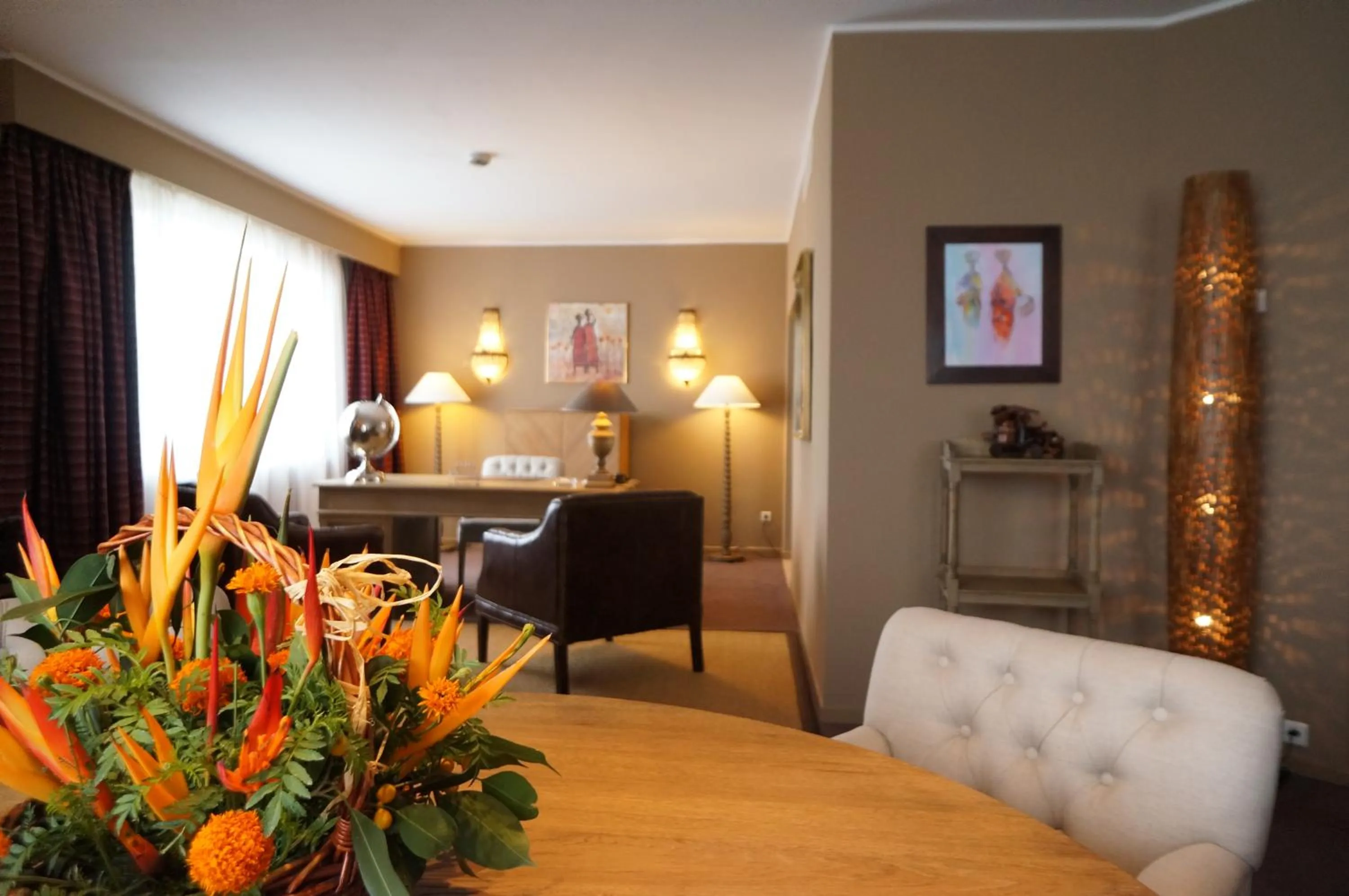 Seating area in Hotel Memling