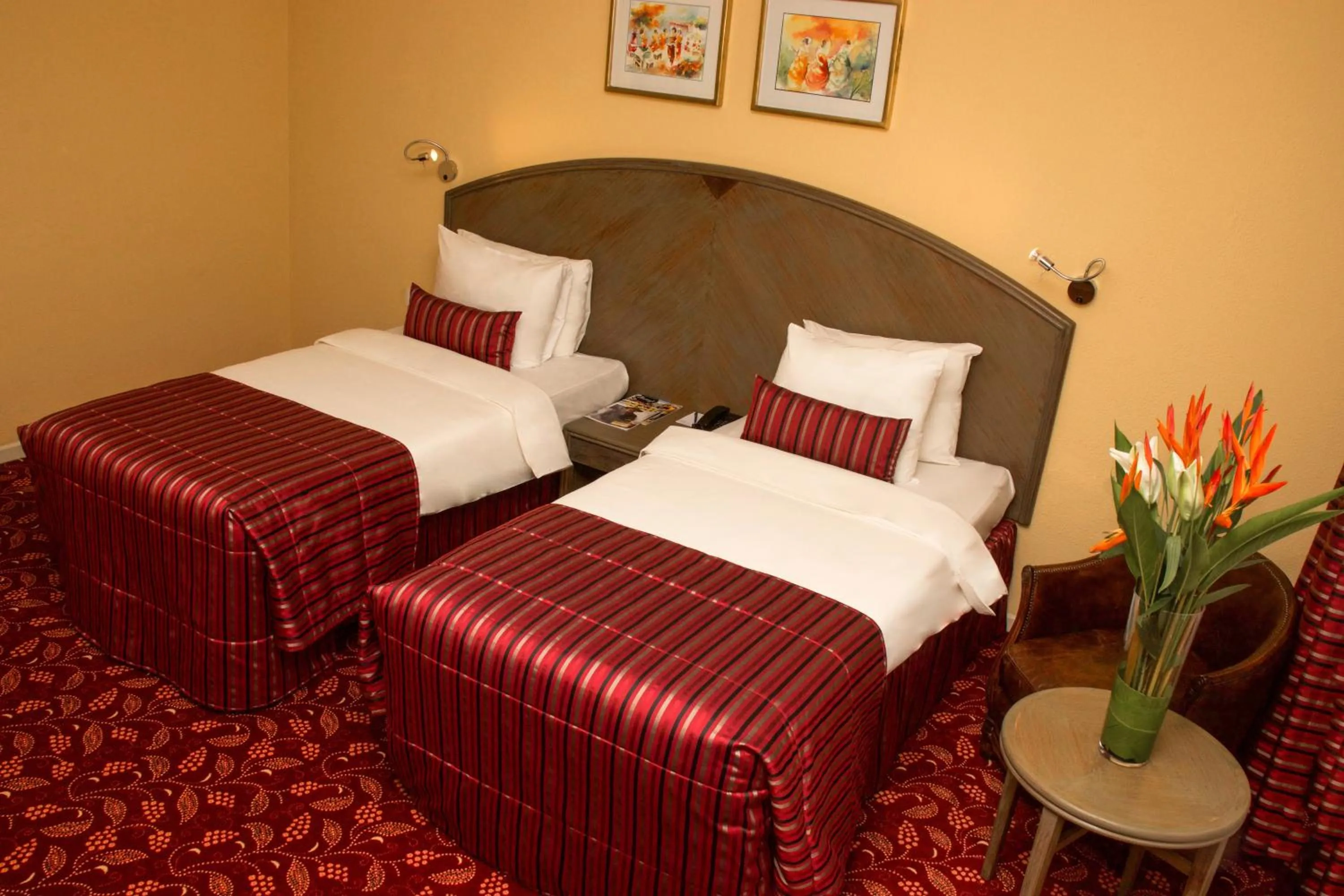 Bed in Hotel Memling