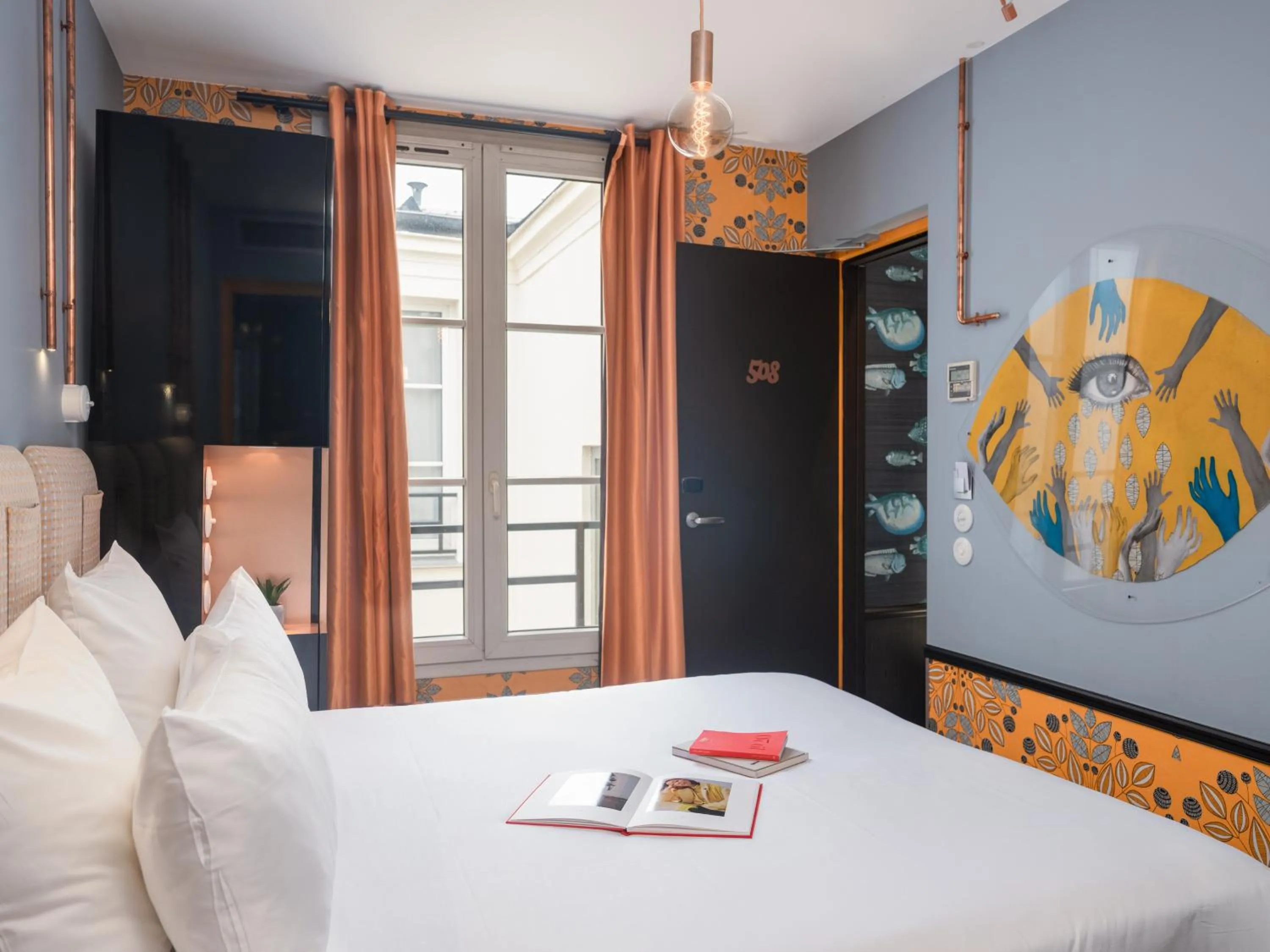 Bedroom, Bed in Hôtel Exquis