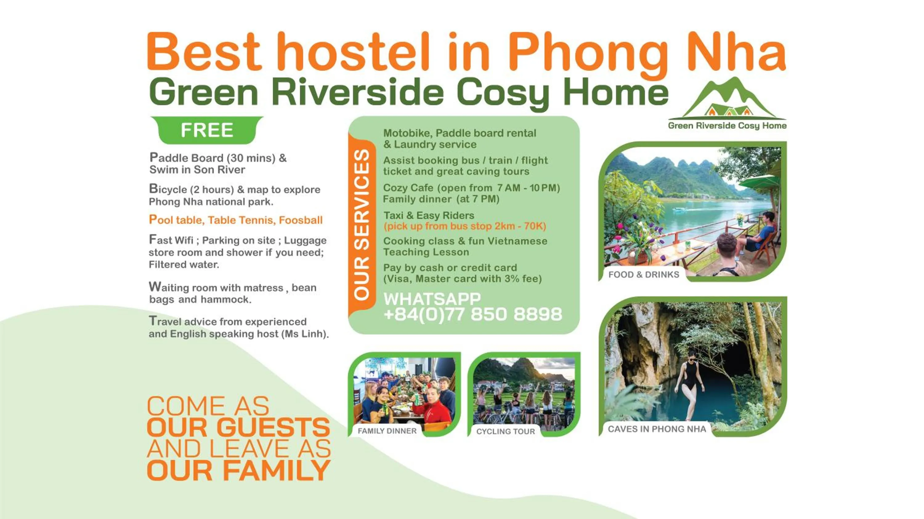 Property building in Green Riverside Cosy Home