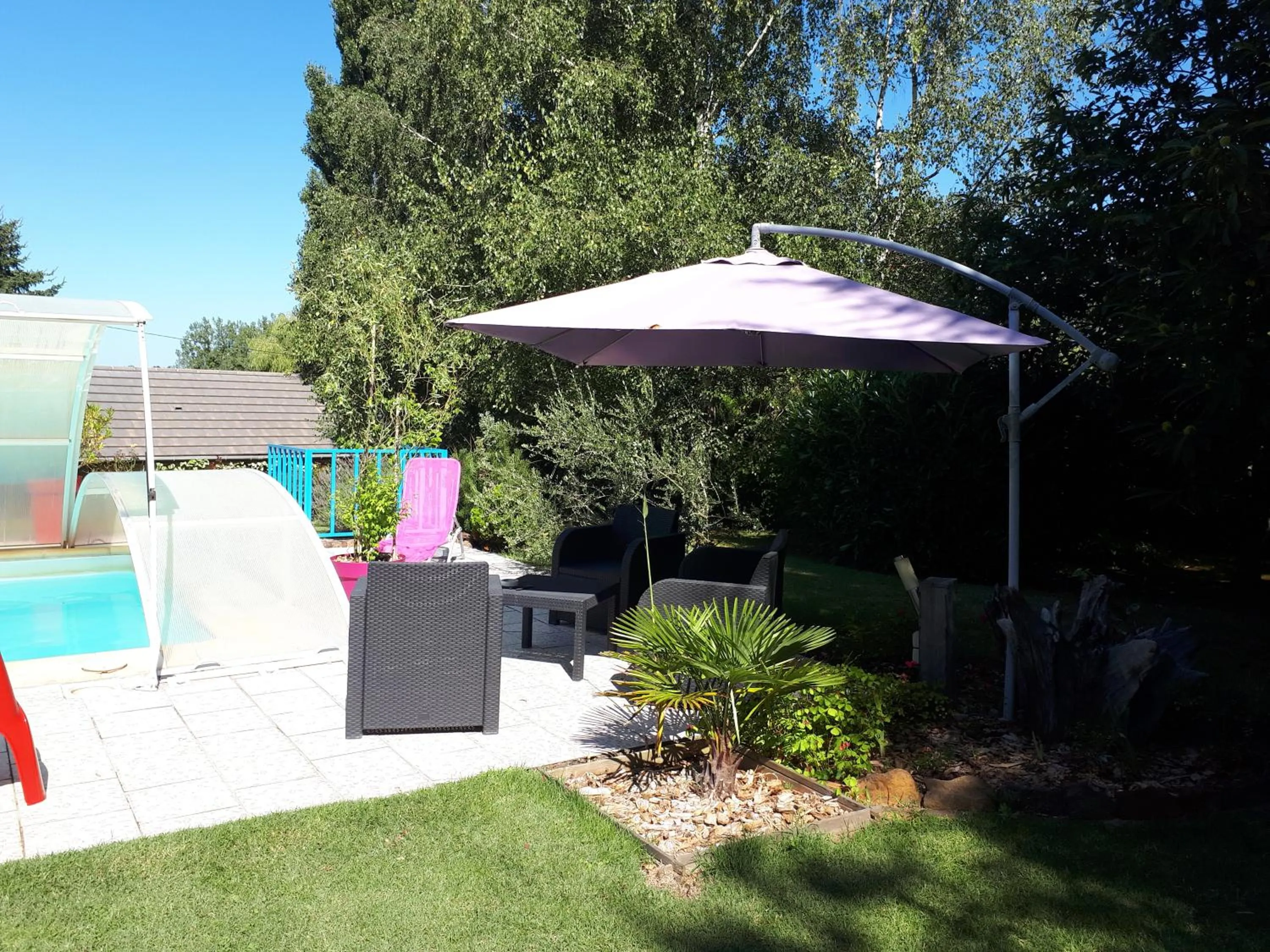 Patio in Chambre D'hôte De La Rotterie