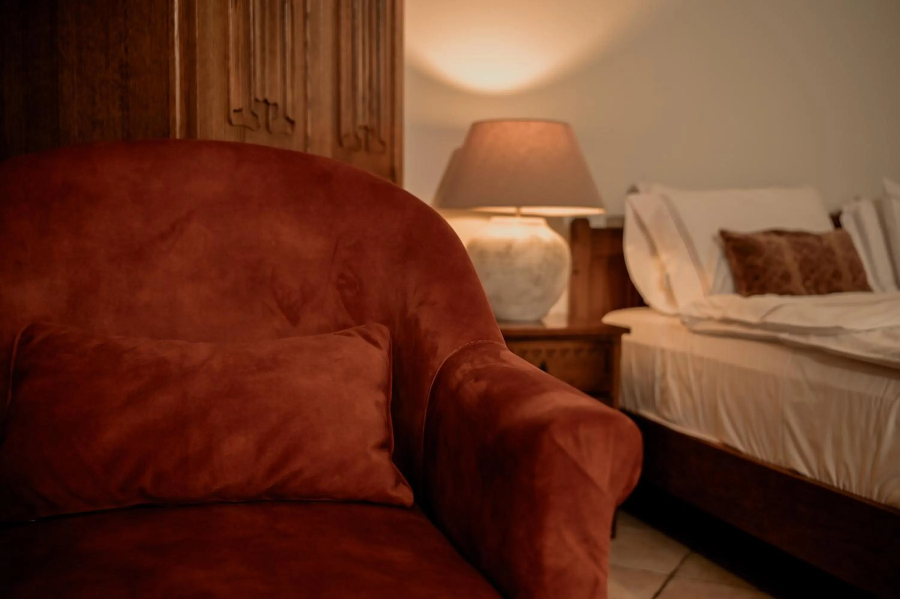 Bed in Real Scampis Hotel