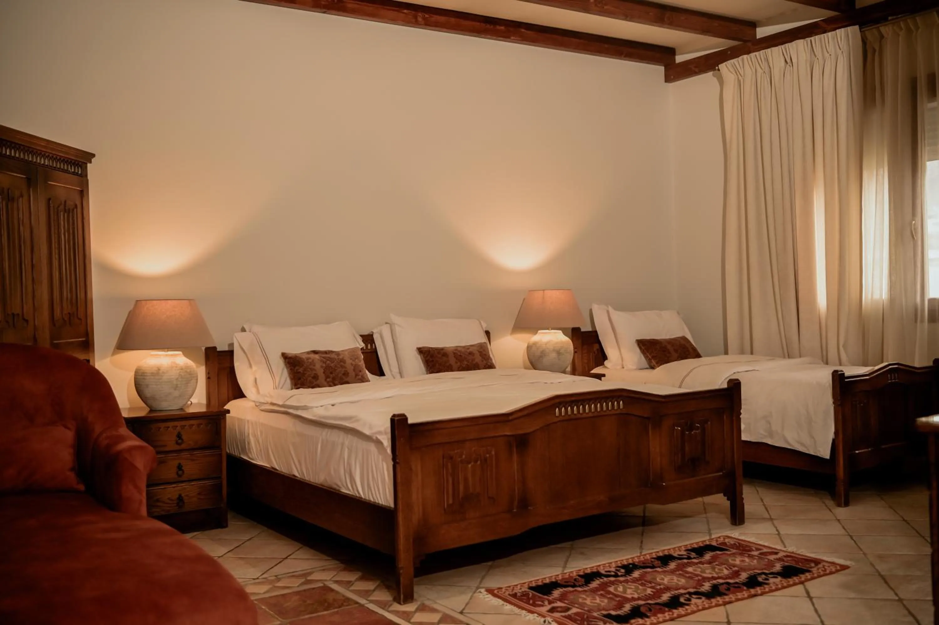 Bed in Real Scampis Hotel