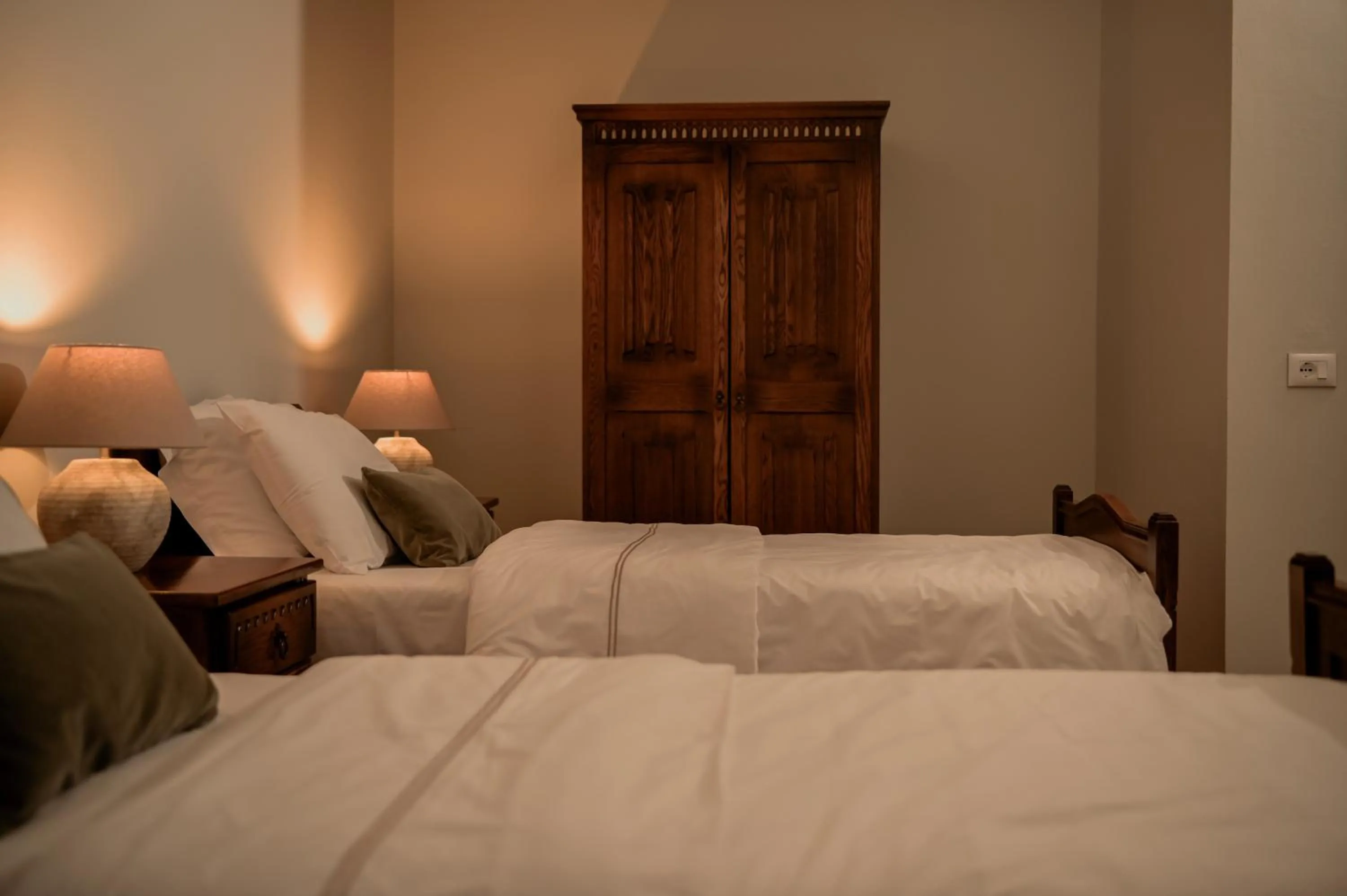 Bed in Real Scampis Hotel