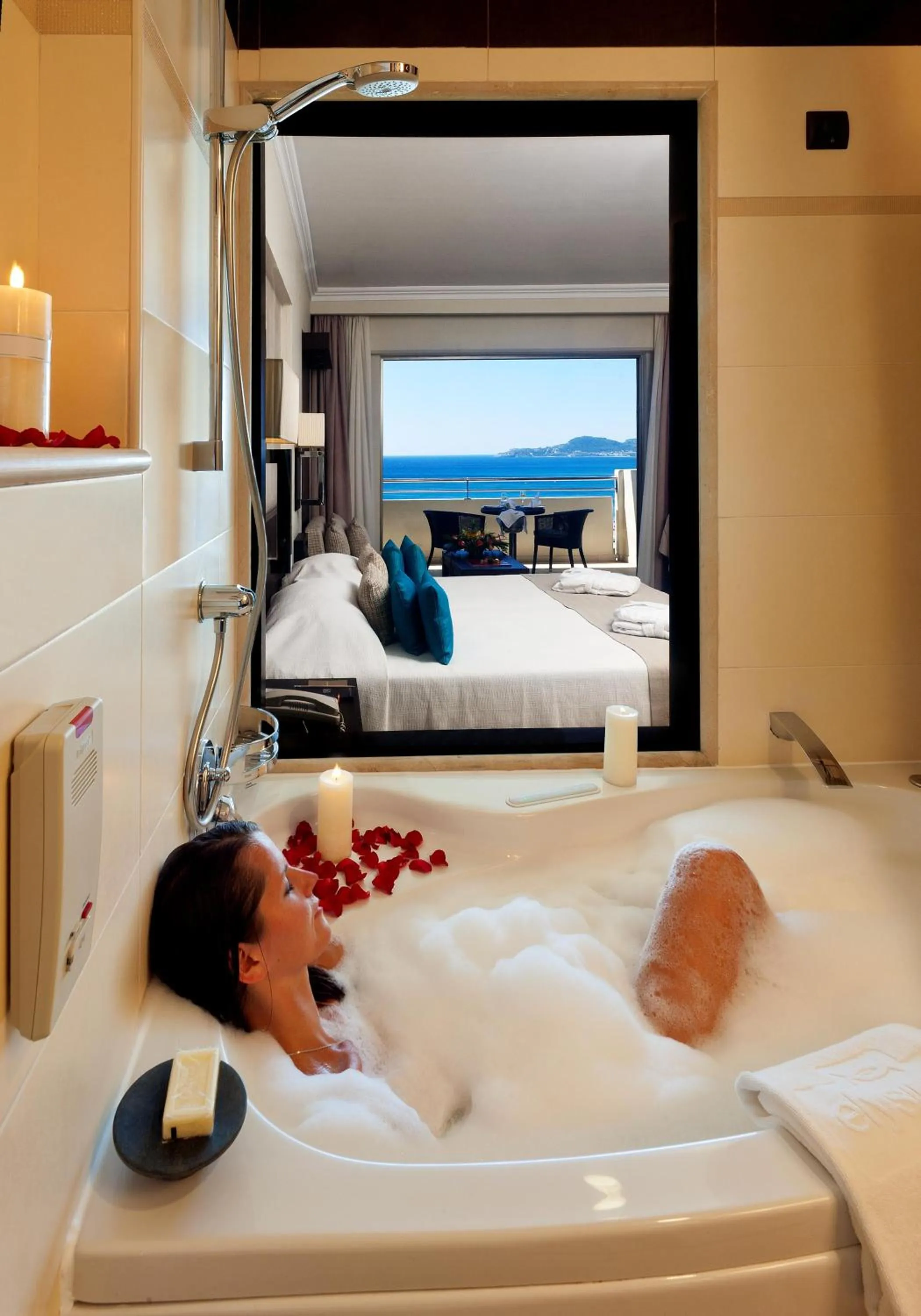 Bathroom, Bed in Elysium Resort & Spa