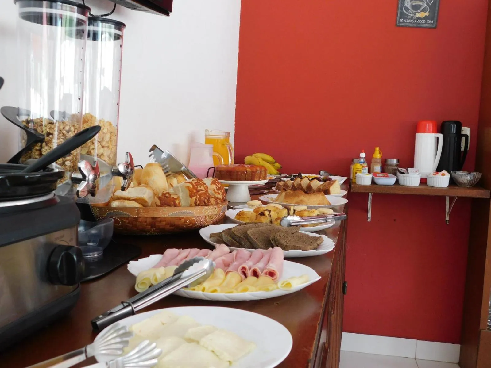 Buffet breakfast in Pousada Luzes de Geribá