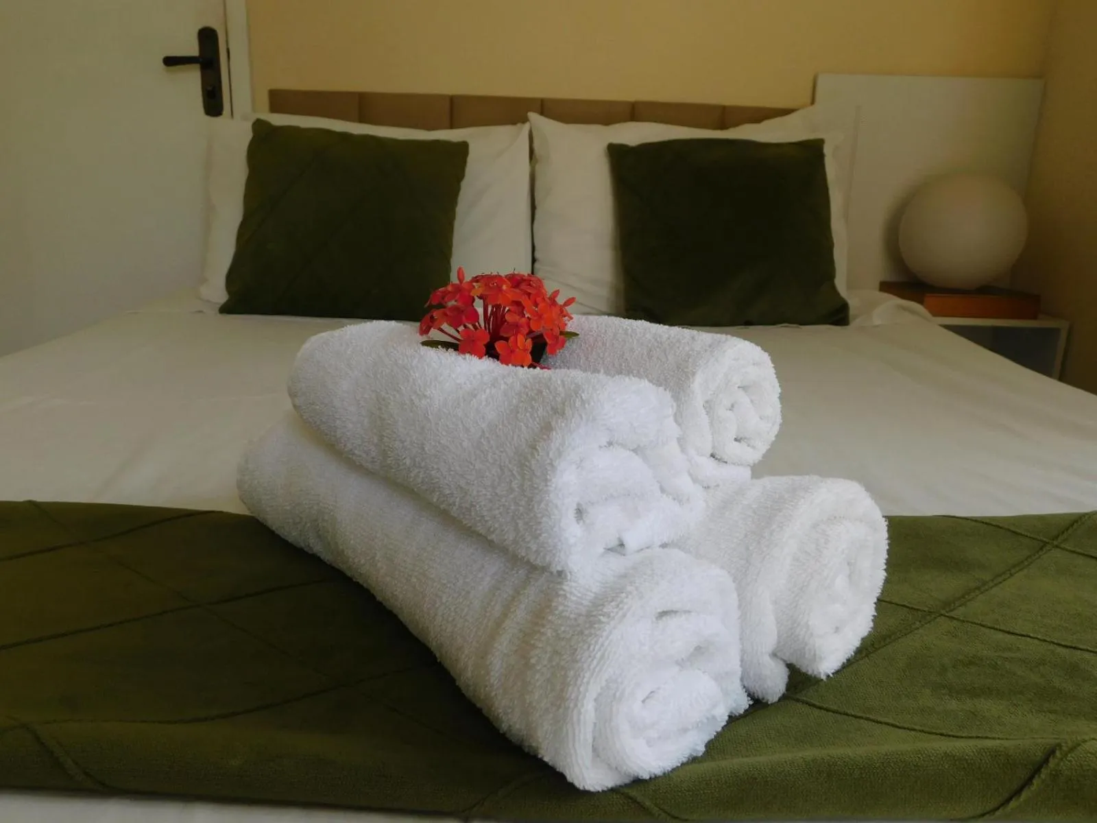 Bed in Pousada Luzes de Geribá