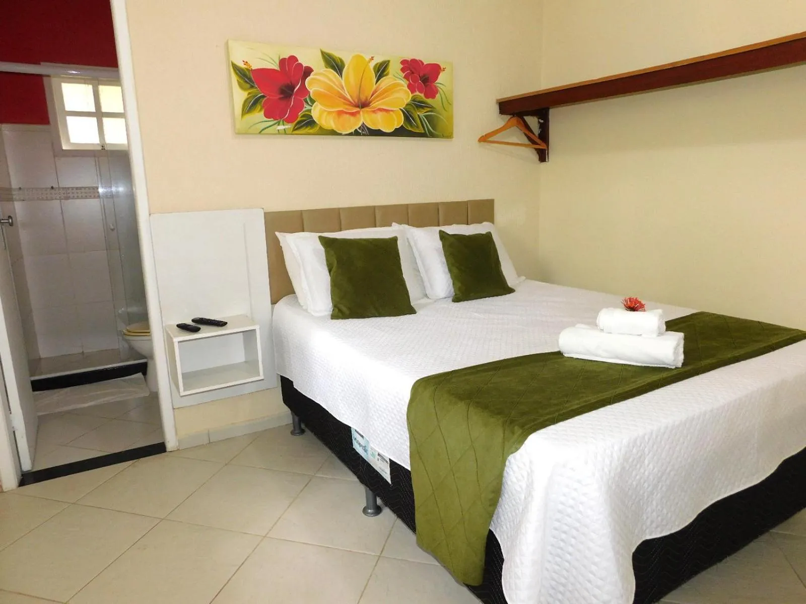 Bed in Pousada Luzes de Geribá