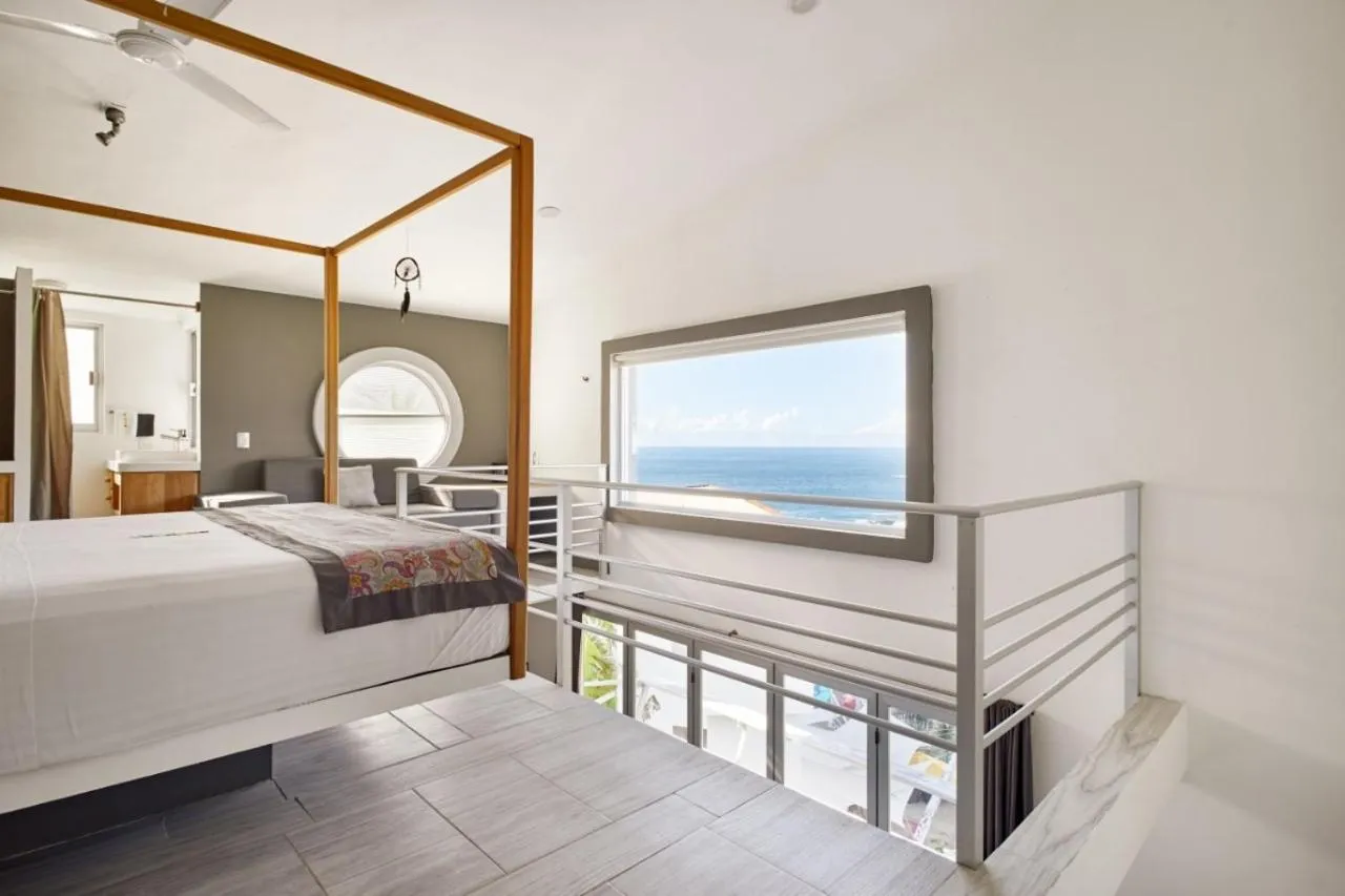 Bed in Villa Aikia (Adults Suites A/C)