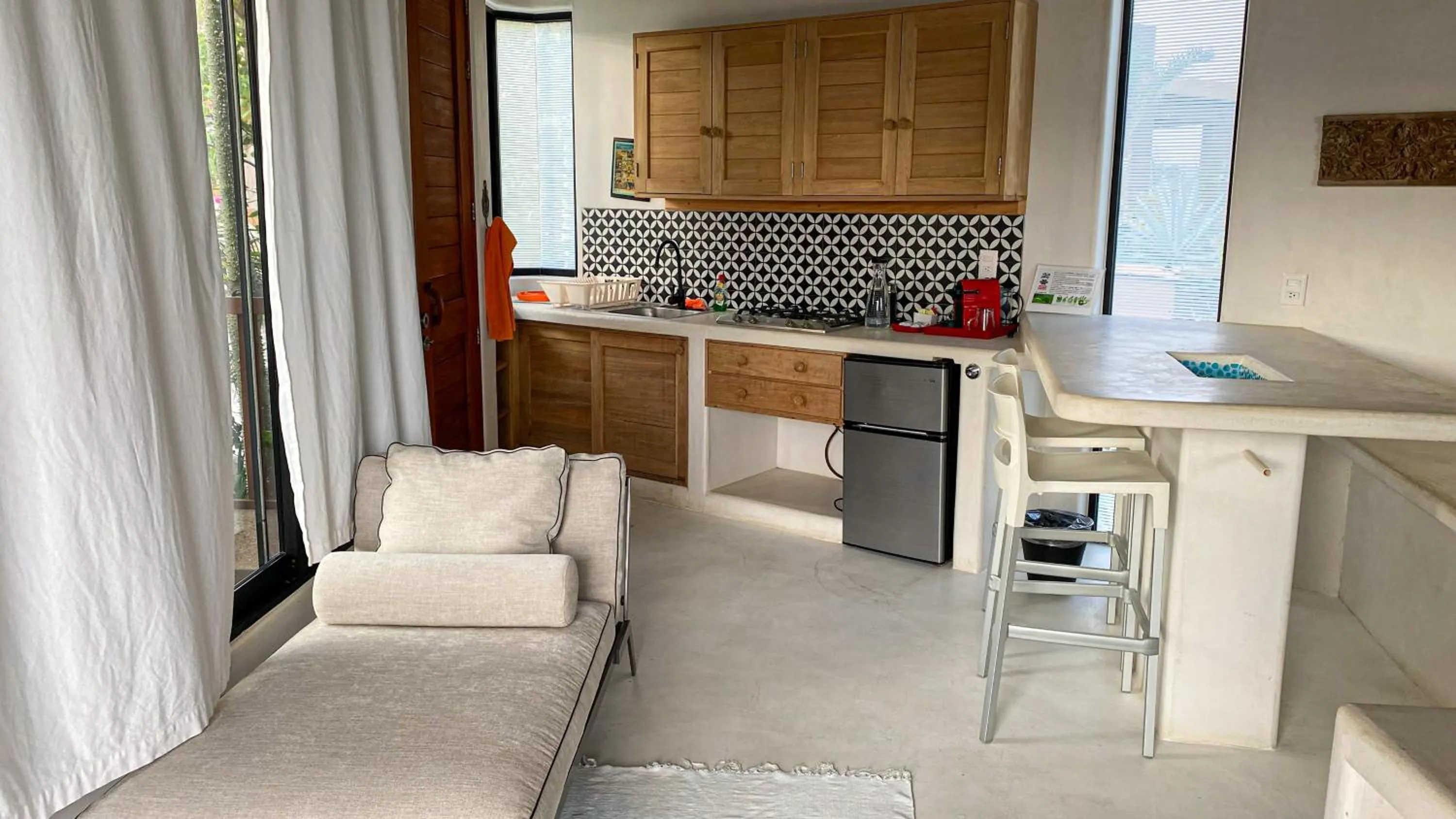 Kitchen or kitchenette in Villa Aikia (Adults Suites A/C)