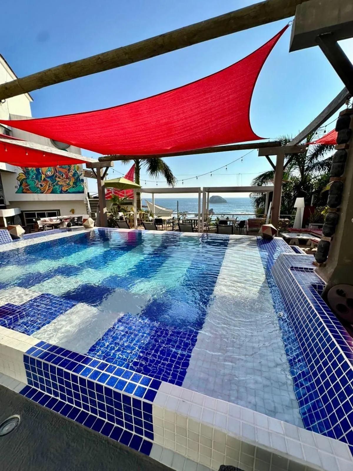Swimming pool in Villa Aikia (Adults Suites A/C)